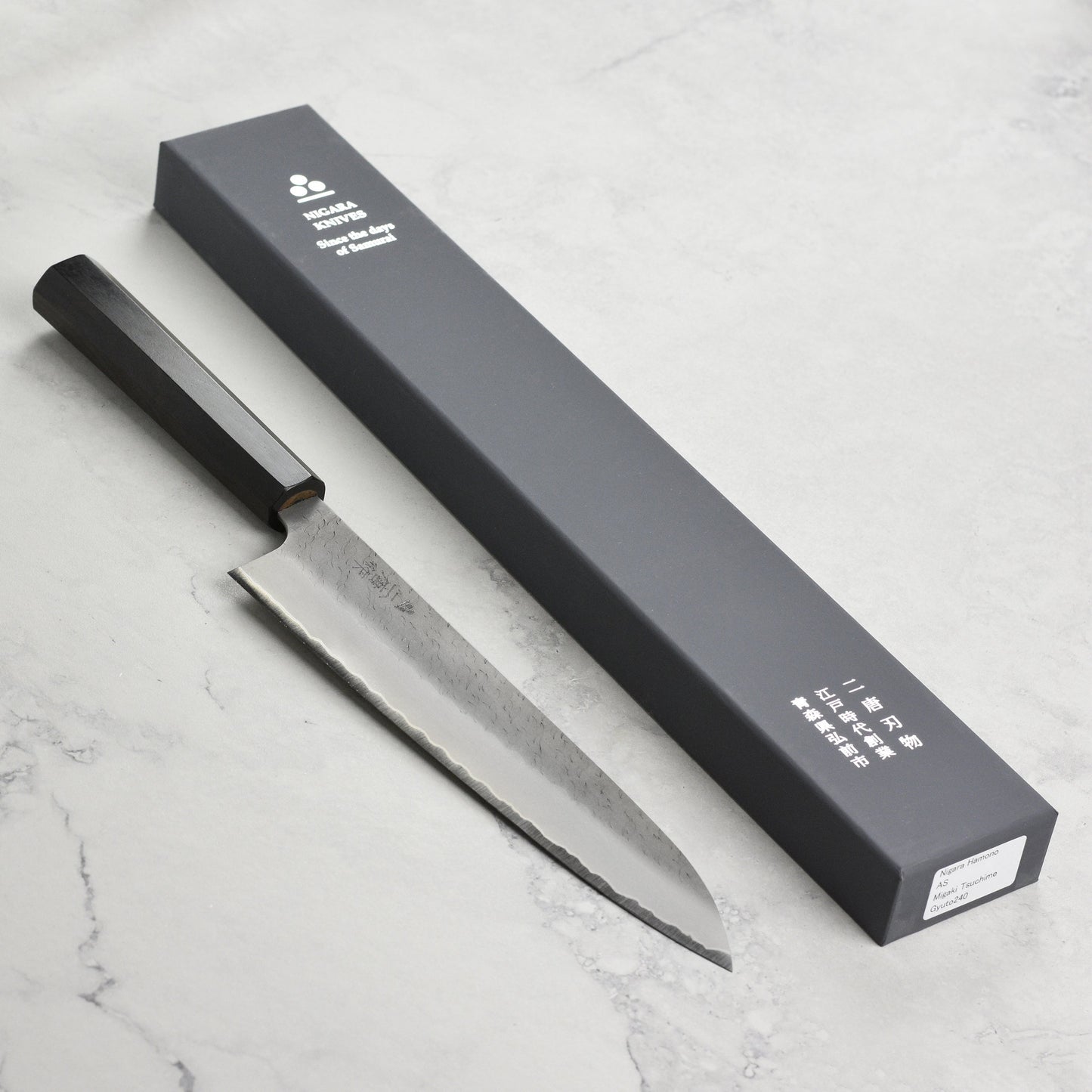 Nigara Aogami Super Migaki Tsuchime 9.4" Gyuto