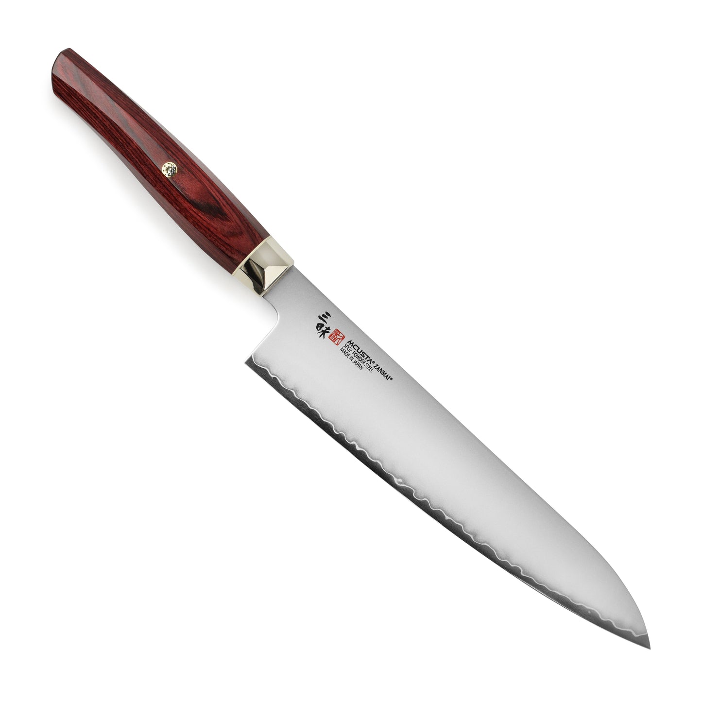 Zanmai Revolution SG2 8.25" Gyuto with Red Pakkawood Handle