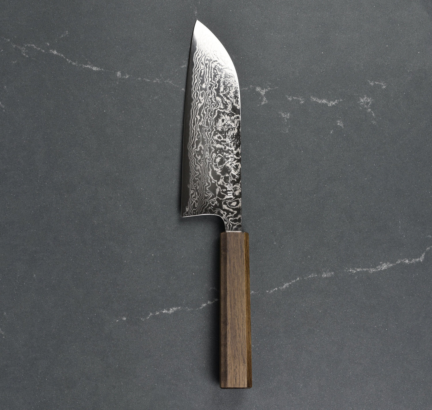 Matsubara Ginsan Damascus 6.7" Santoku