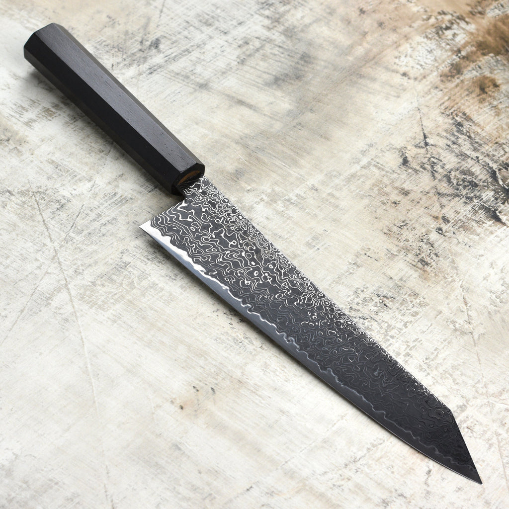 Hatsukokoro Ryuhyo SG2 Kurozome Damascus 9.4" Kiritsuke Gyuto