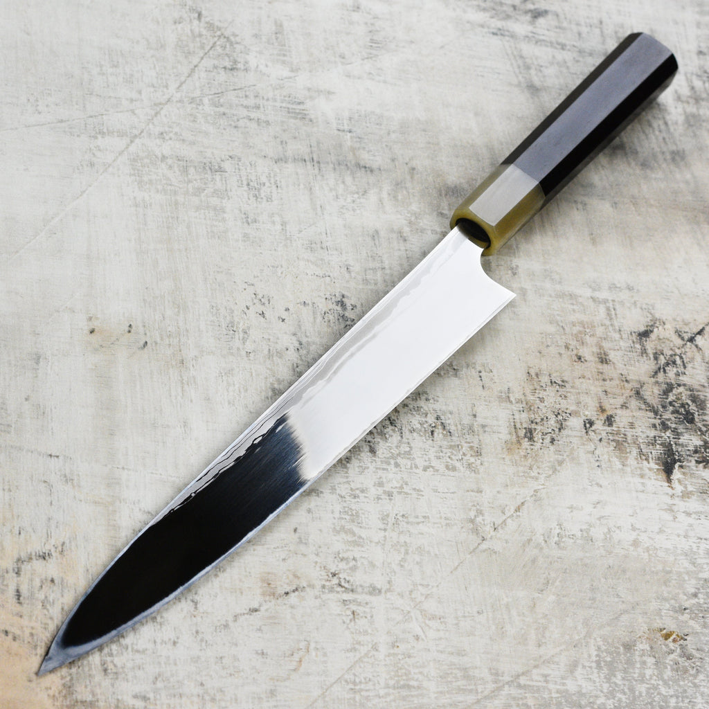 Hatsukokoro x Yauji Aogami #2 Damascus 10.6" Single-Bevel Yanagiba