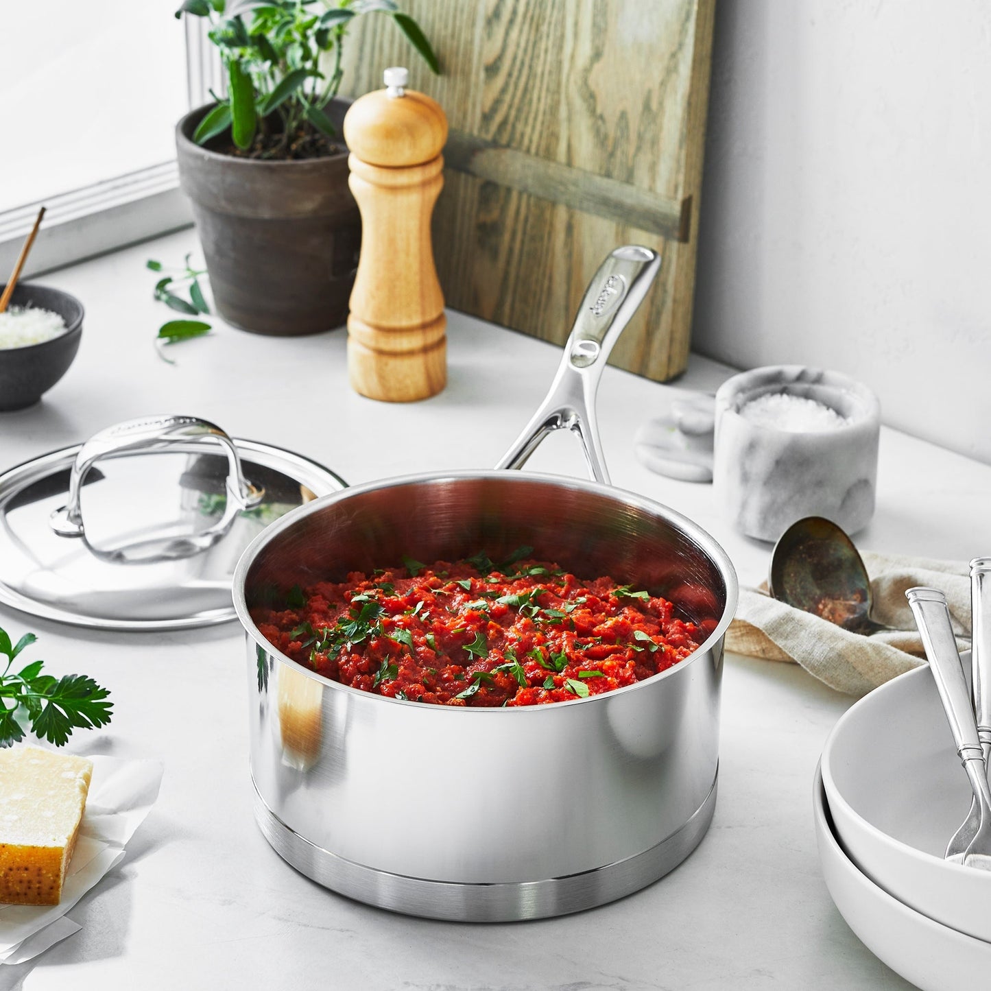 Demeyere Atlantis 9 Piece Stainless Steel Cookware Set