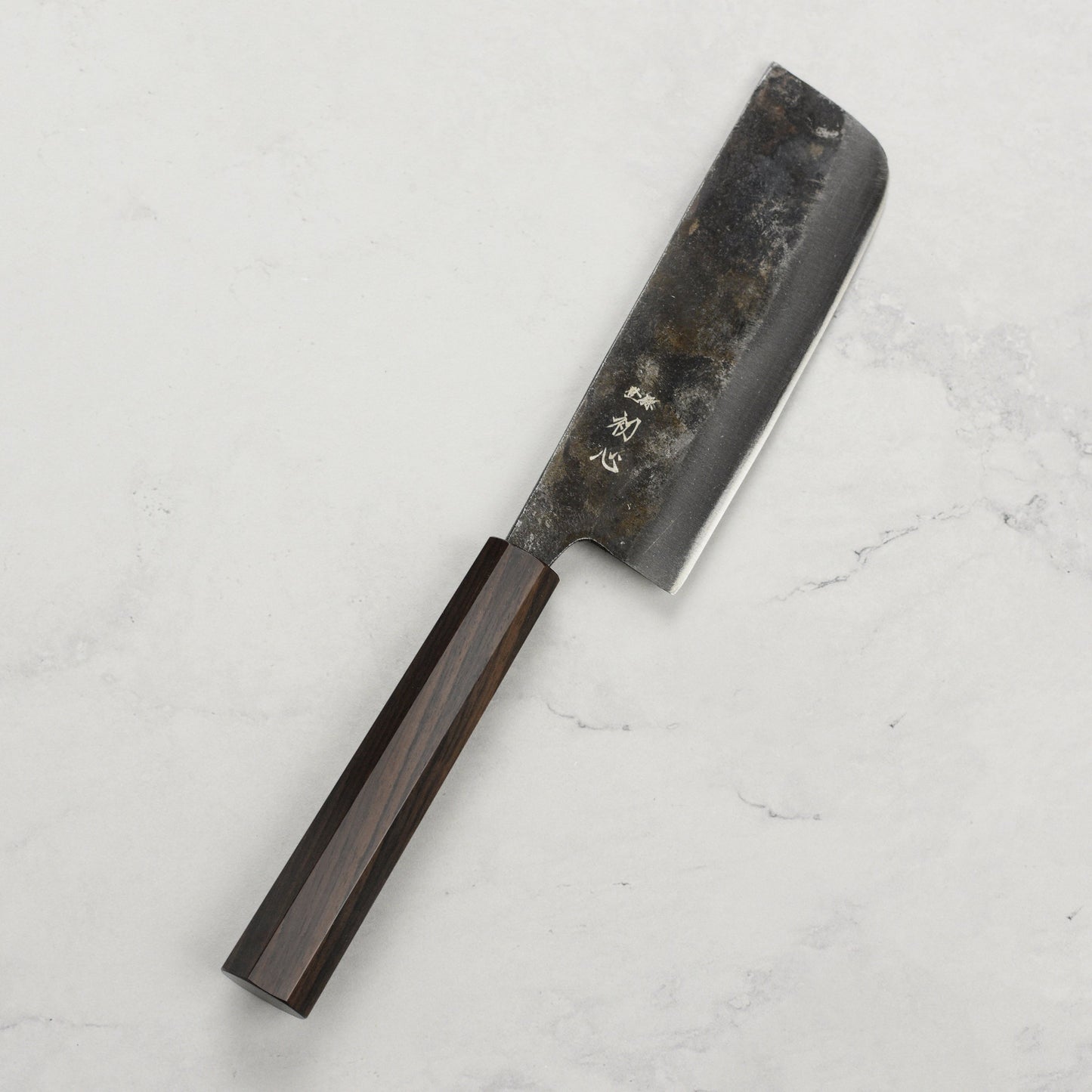 Hatsukokoro Kurogane Aogami #2 Kurouchi 4.7" Ko-Nakiri