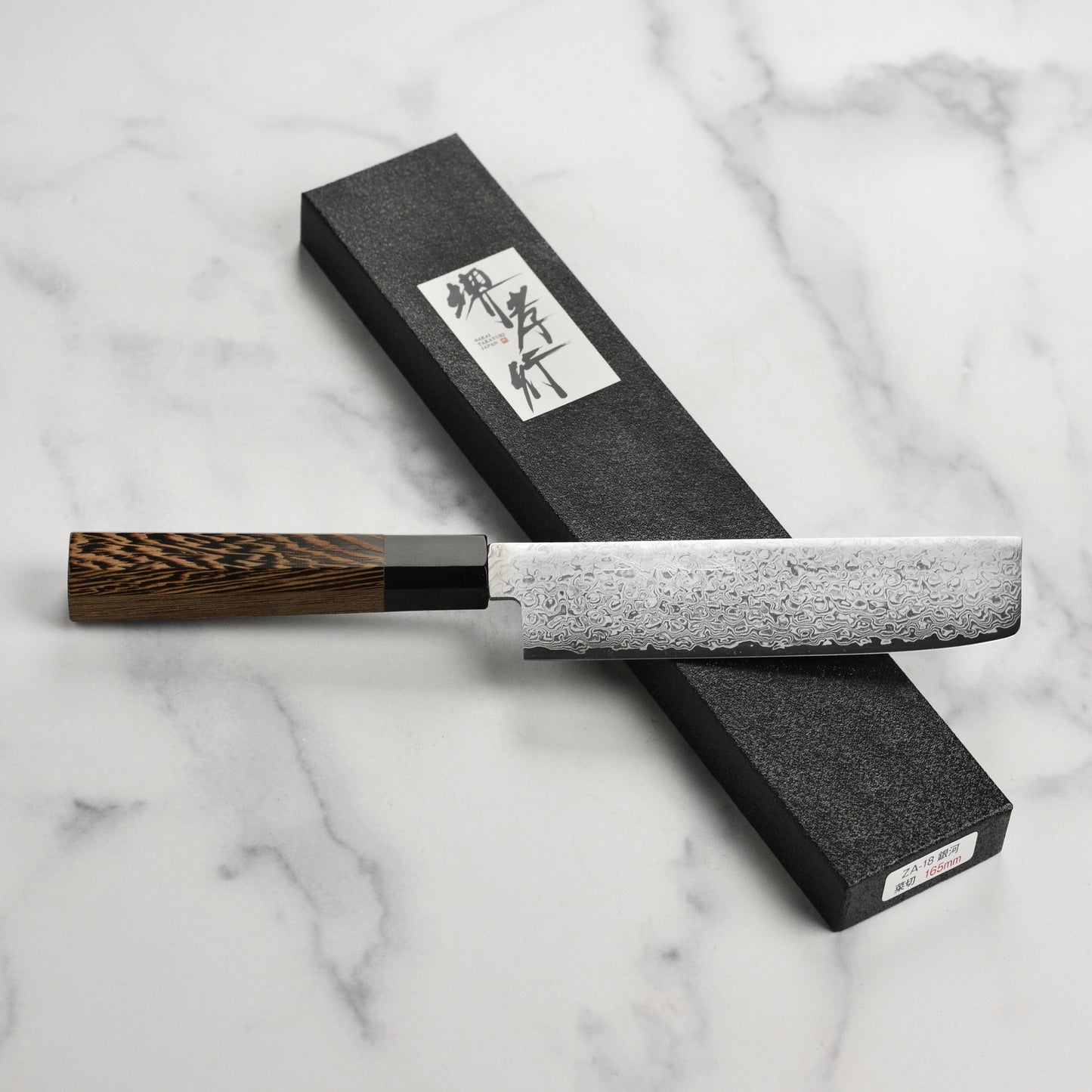 Takayuki Ginga ZA-18 Damascus 6.5" Nakiri