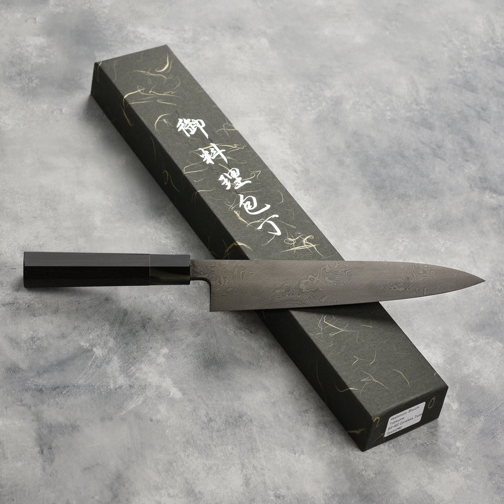 Shoichi Hashimoto Tobikumo Aogami #2 + Shirogami #2 Coreless Damascus 9.4" Gyuto
