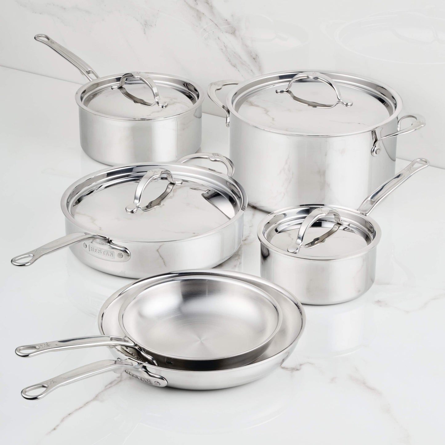 Hestan ProBond Luxe 10 Piece Stainless Steel Cookware Set