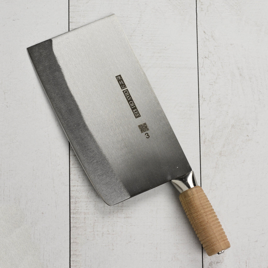 CCK BBQ Chopper 9.4" Carbon Steel Meat Cleaver, Polished