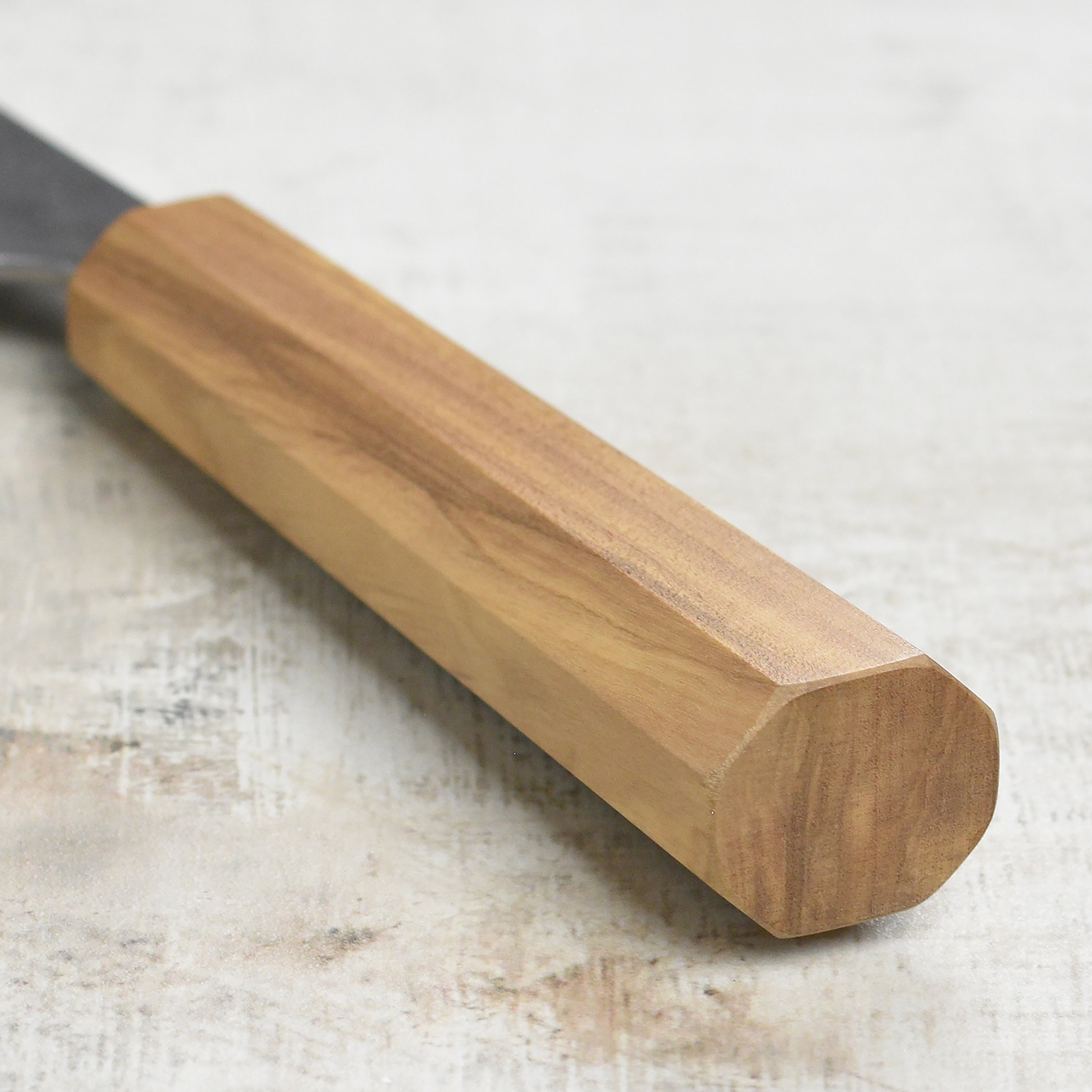 Yoshikane Shirogami #2 Kurouchi Stainless Clad 9.4" Gyuto, Olivewood