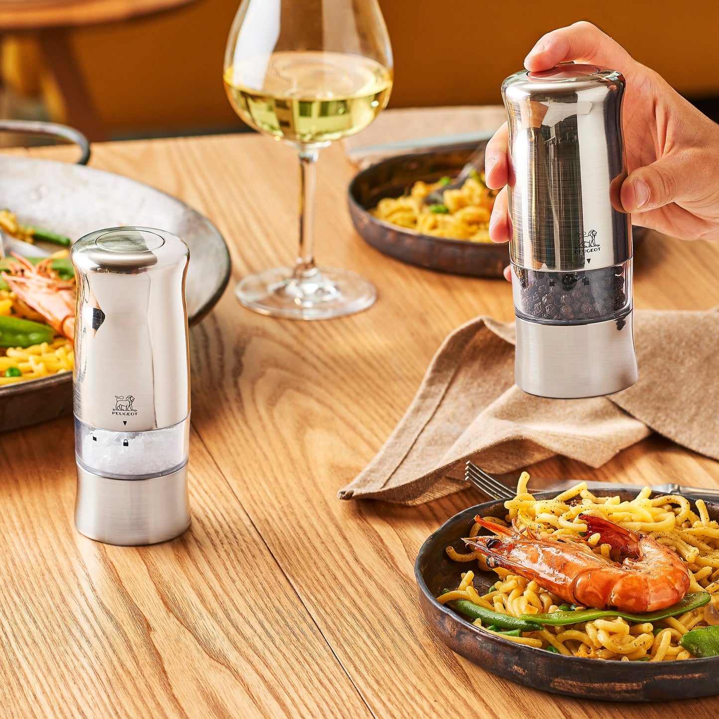 Peugeot Zeli 5.5" Electric Salt & Pepper Mill Set
