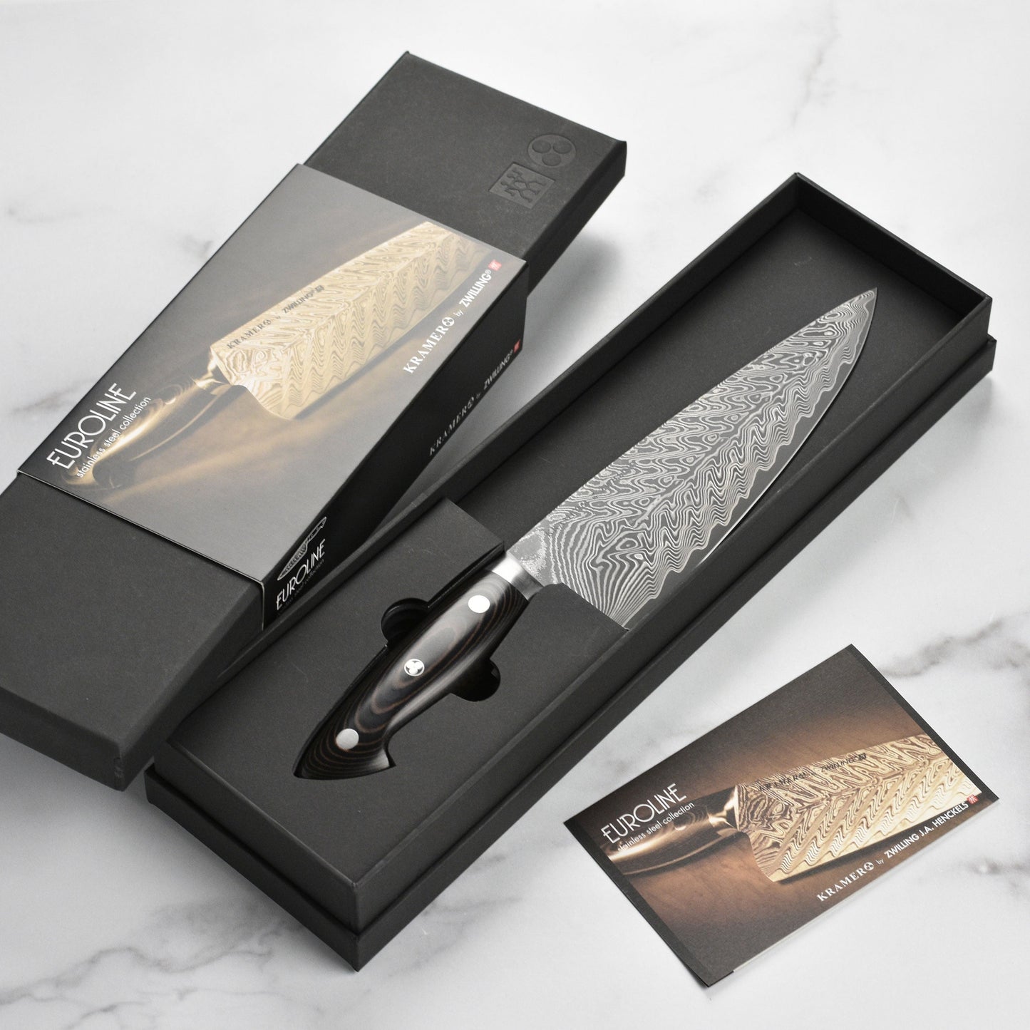 Kramer Stainless Damascus 8" Chef's Knife