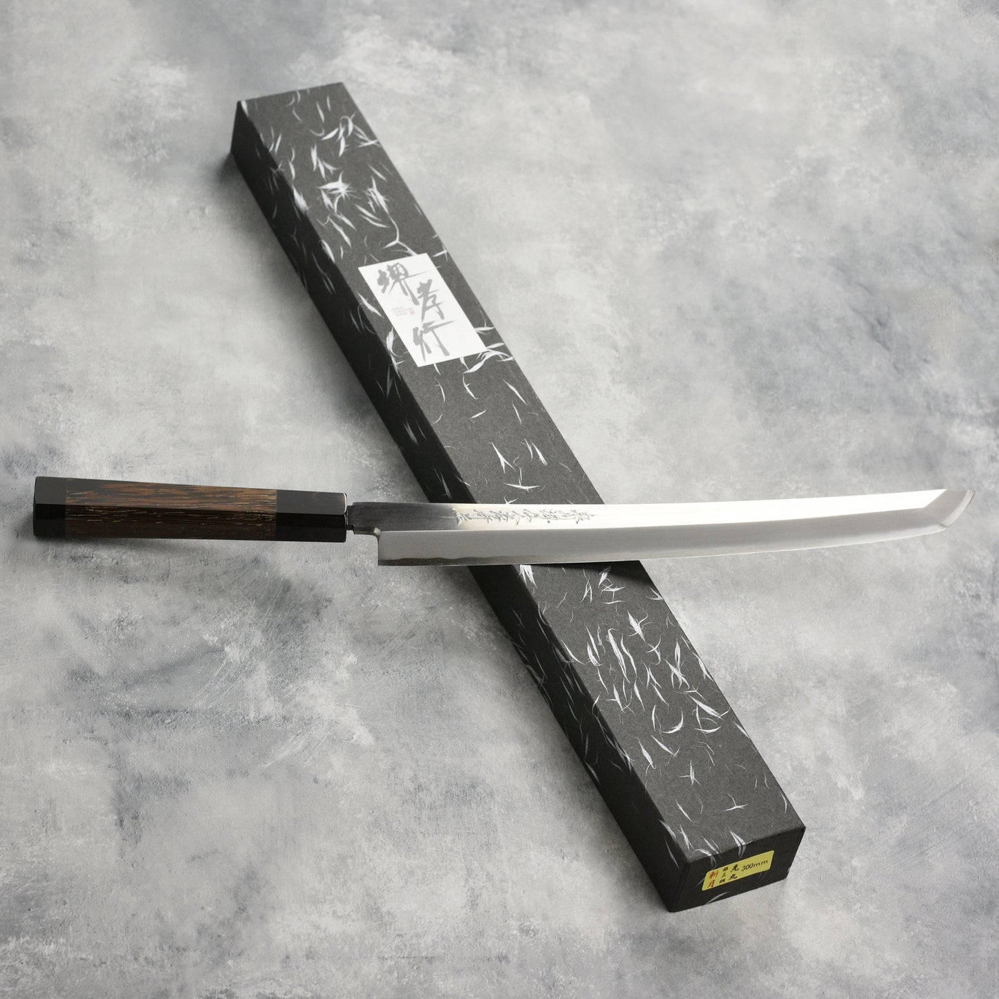Takayuki Zangetsu Ginsan Single-Bevel 11.8" Sakimaru Takohiki with Saya