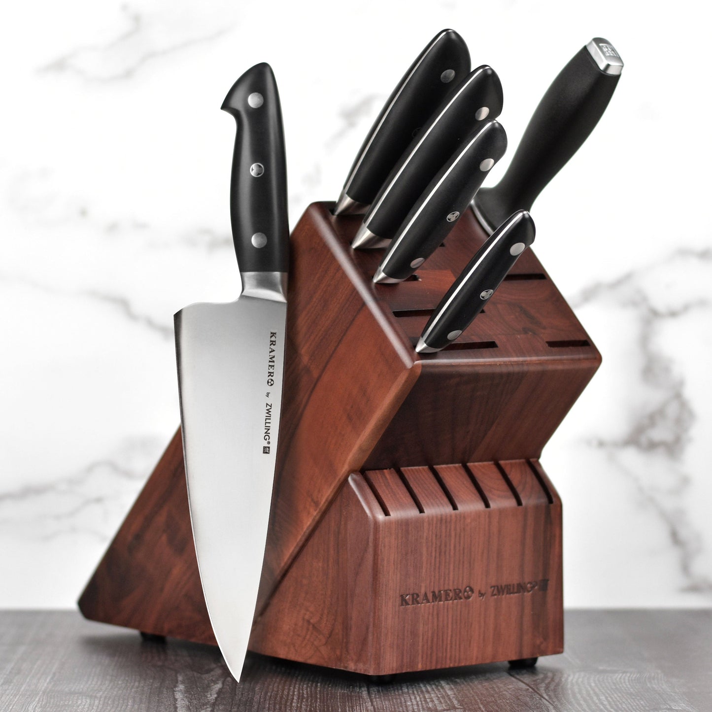 Kramer 14 Slot Walnut Knife Block
