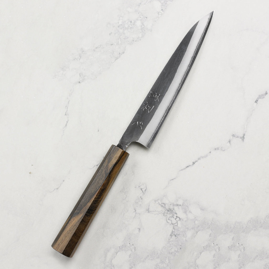 Hatsukokoro Kurokaze Shirogami #2 Kurouchi Stainless Clad 5.9" Petty