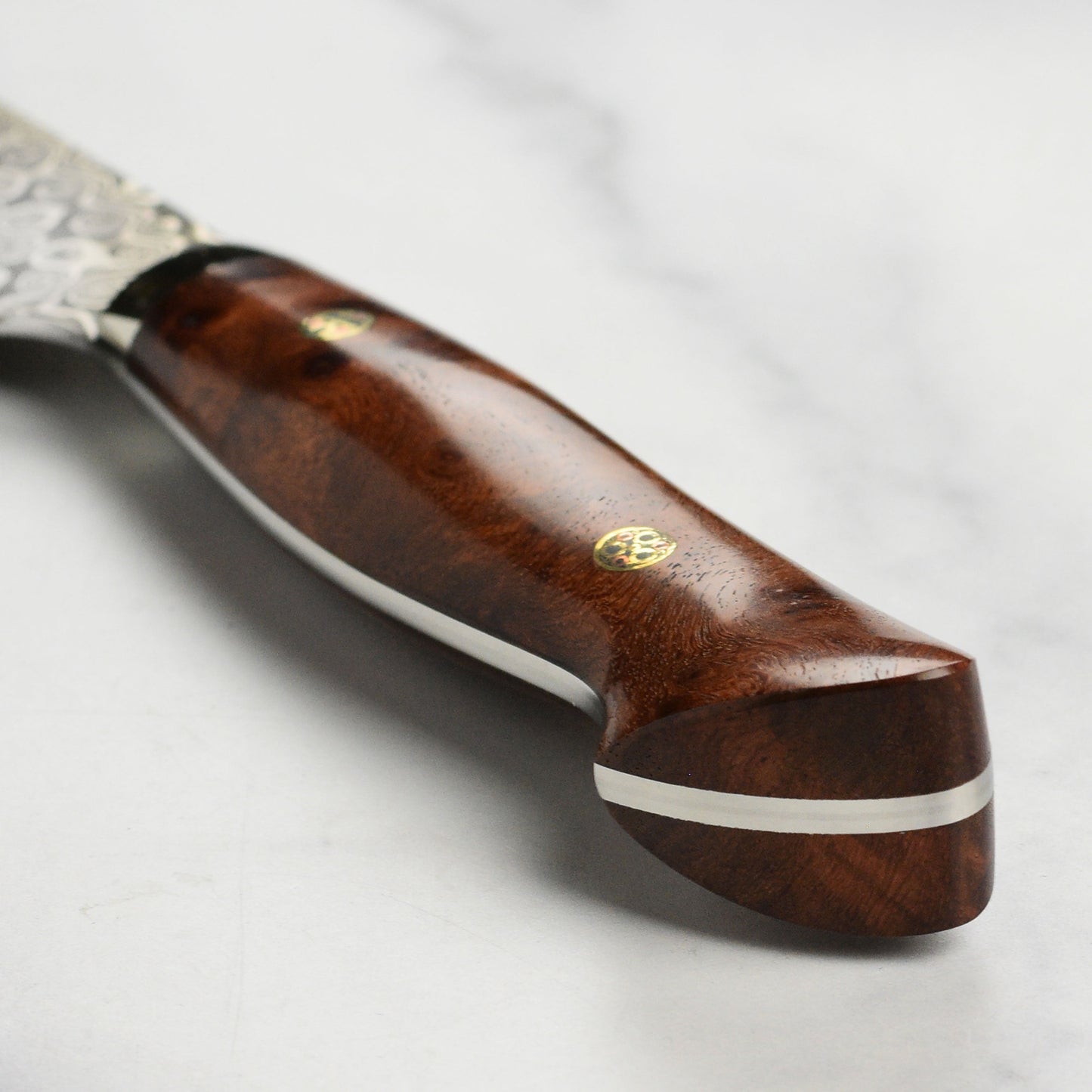 Nigara Anmon SG2 Damascus 8.25" Kiritsuke, Quince Wood