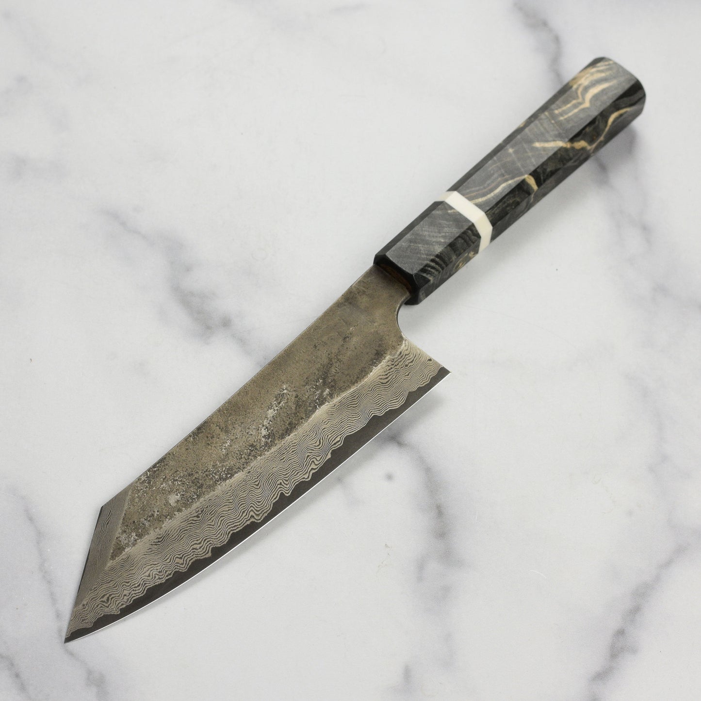 Nigara Ginsan Kurozome Damascus 7" Bunka