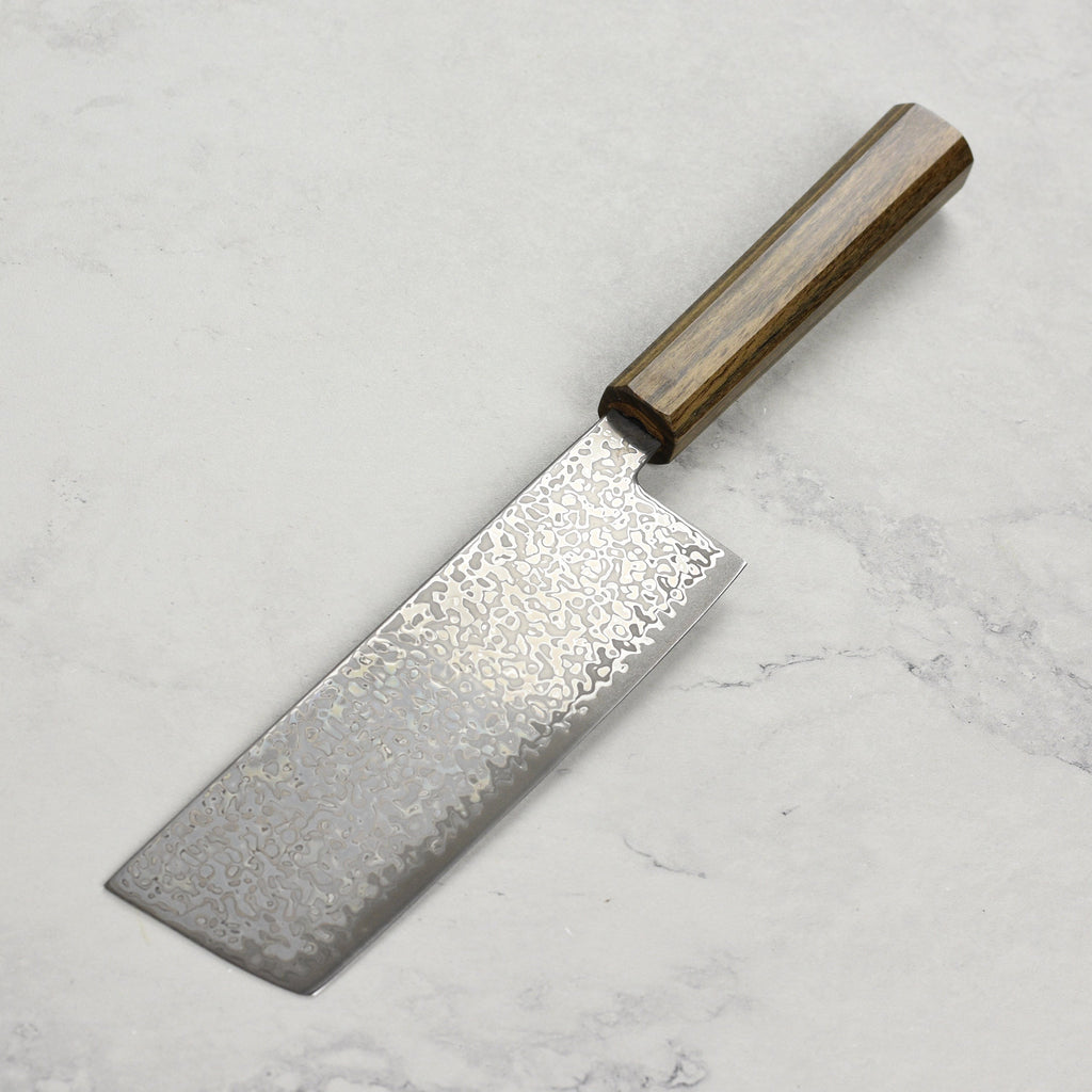 Hatsukokoro Hikari SLD Kurozome Damascus 6.3" Nakiri