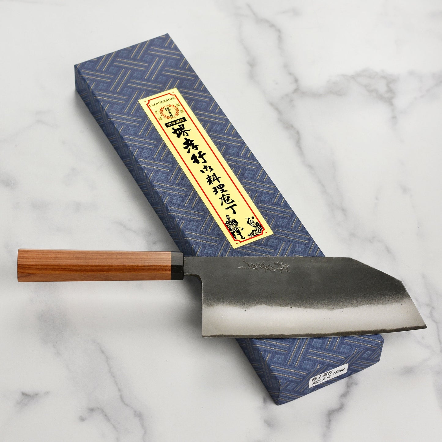 Takayuki Tokujo Shirogami #2 Kurouchi 7" Tall Bunka