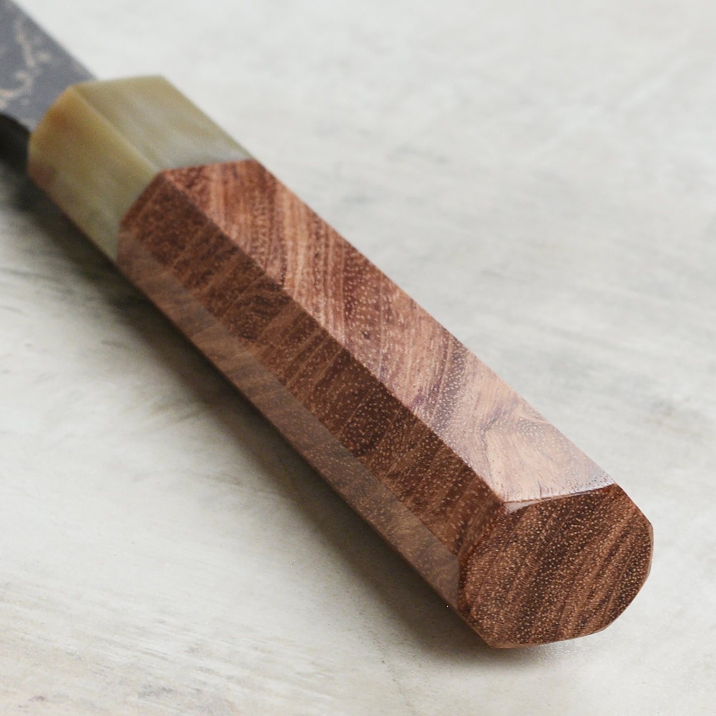 Saji Black Gold Damascus 8.25" Gyuto, Quince Wood