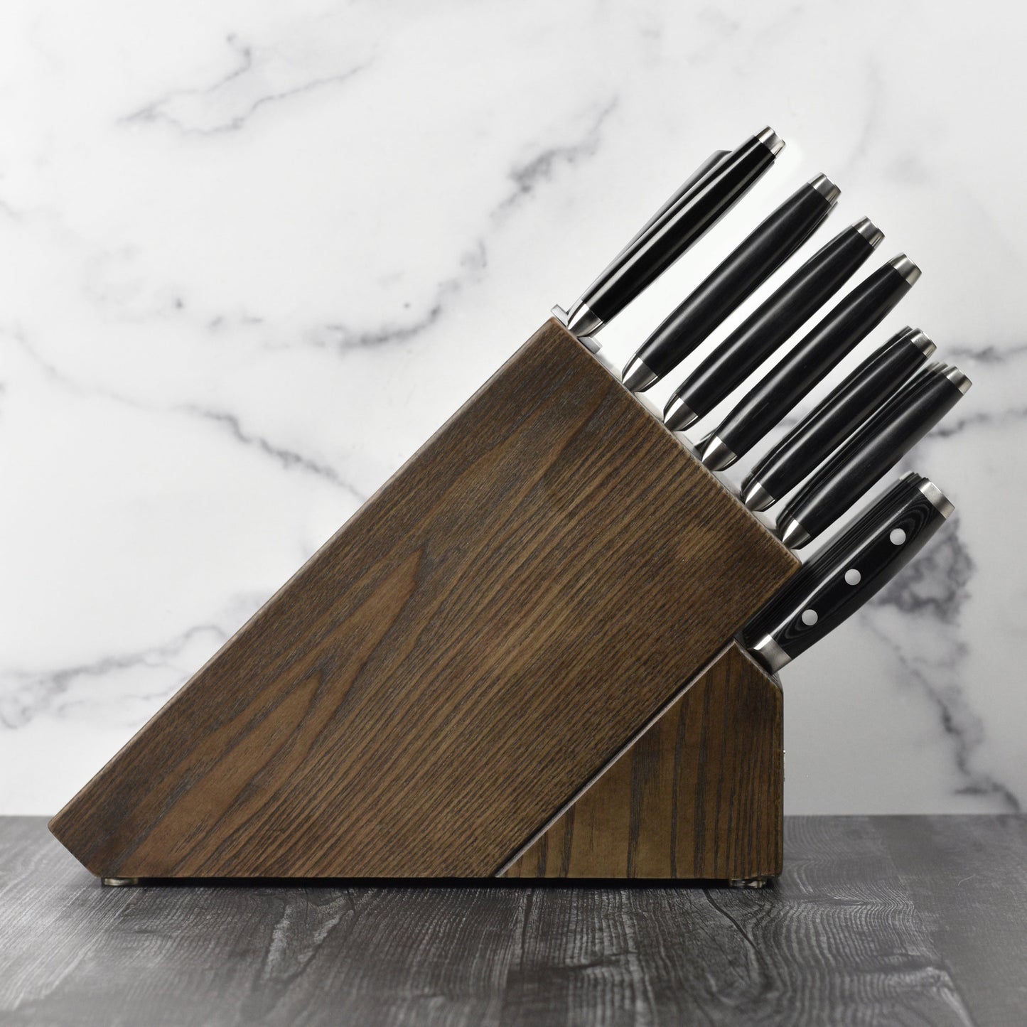 Enso HD 25 Piece Dark Ash Knife Block Set