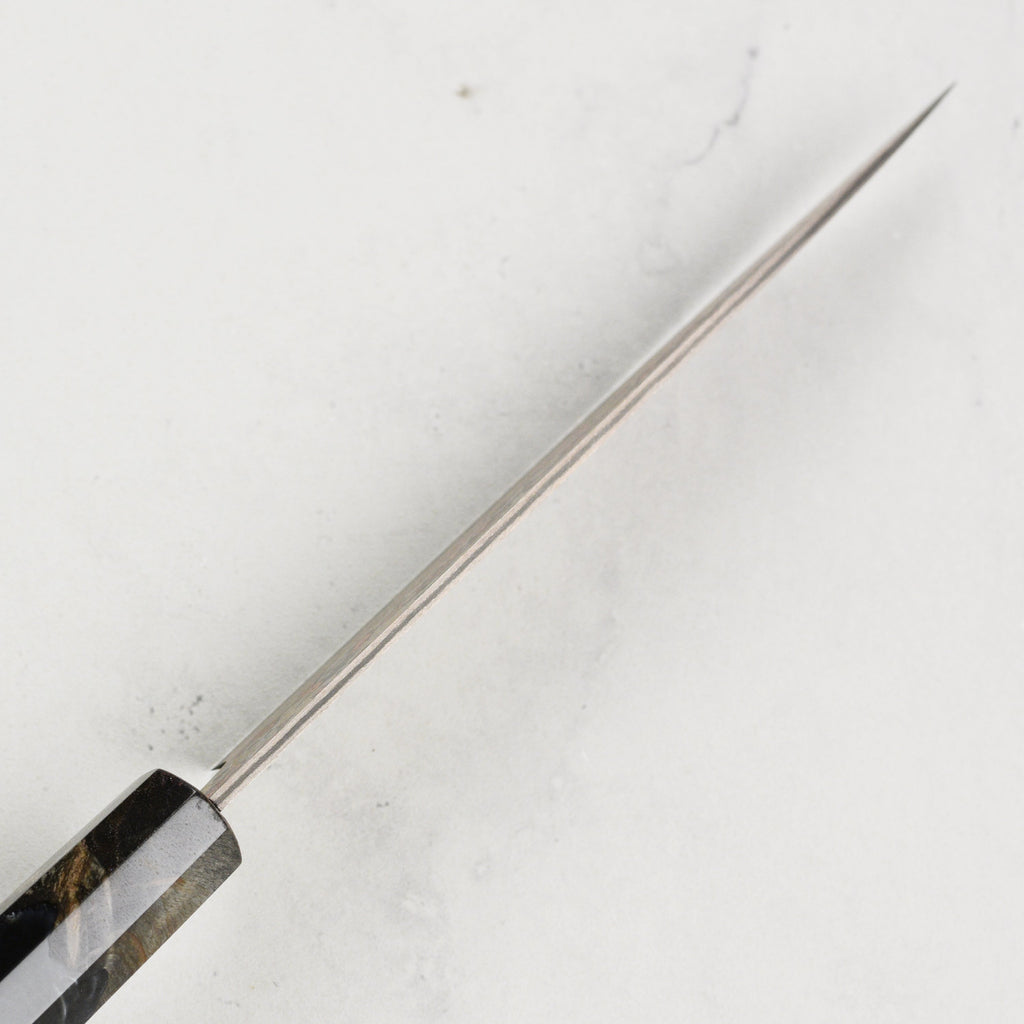 Saji Rainbow Damascus Nashiji 5.1" Petty, Stabilized Birch