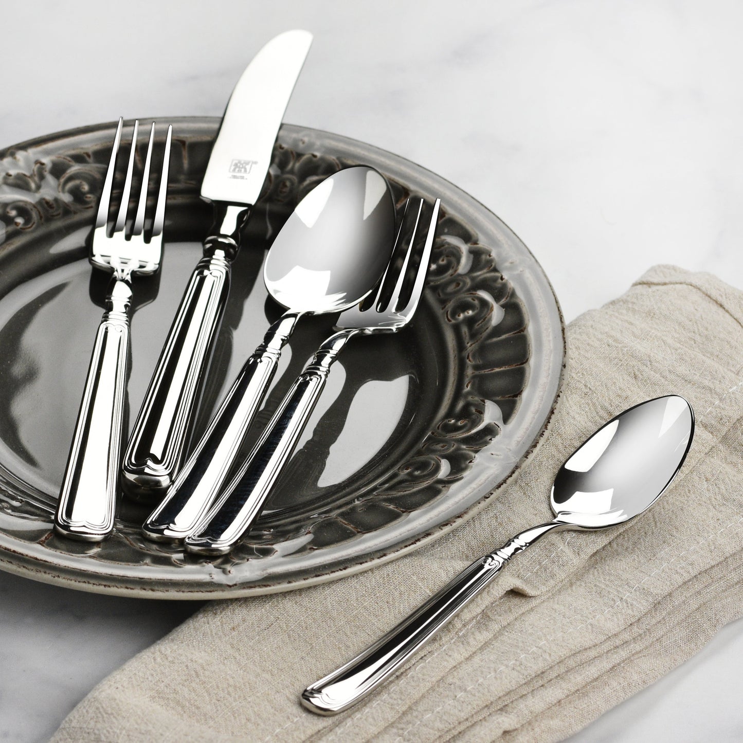 Zwilling Vintage 45 Piece Stainless Steel Flatware Set
