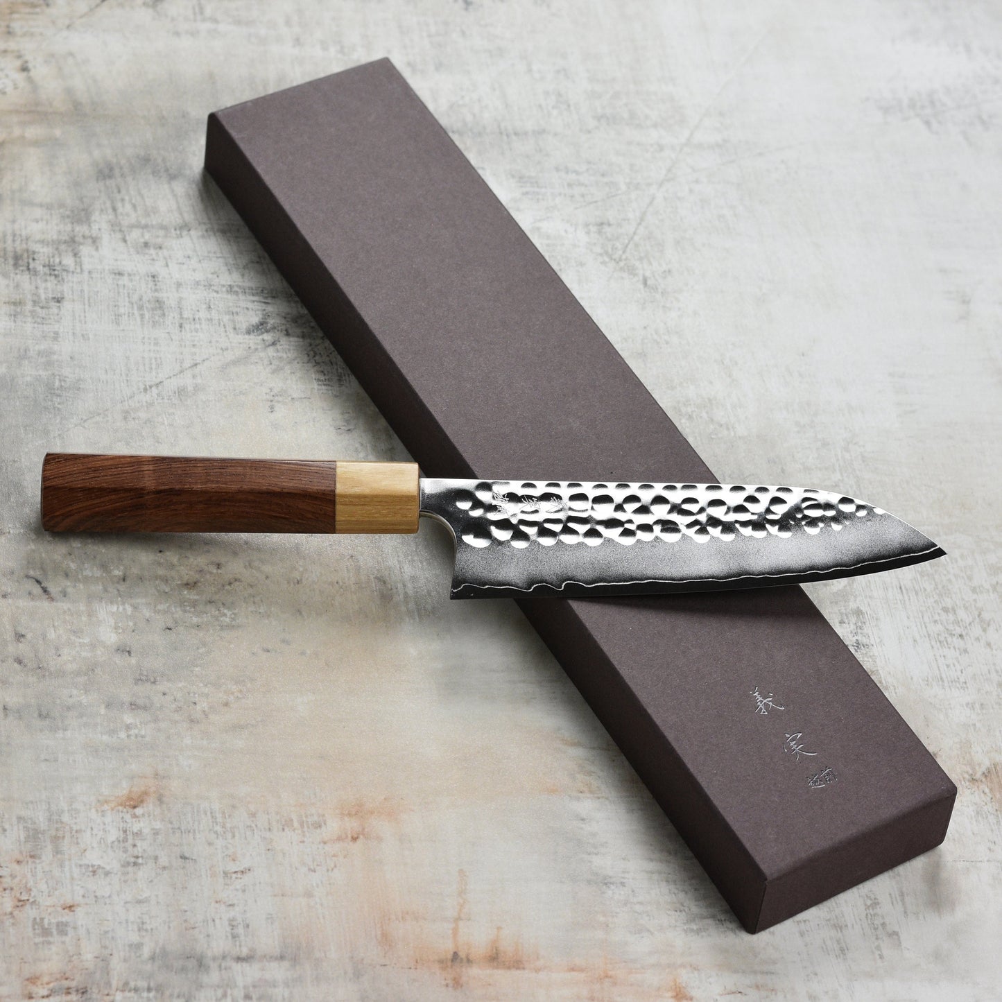 Yoshimi Kato Forged Ginsan Stainless Clad 6.7" Santoku