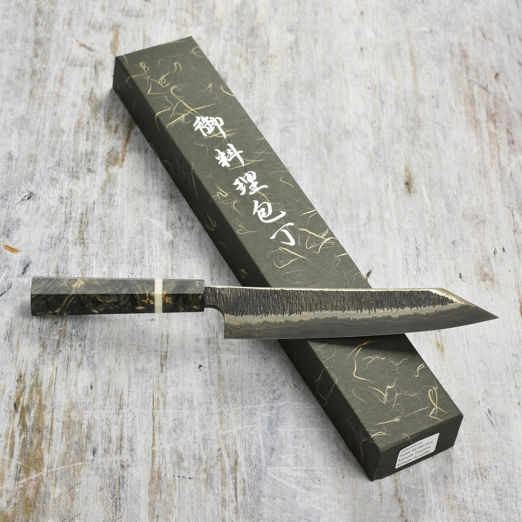 Hatsukokoro x Nigara Itadaki Coreless Damascus 9.4" Kiritsuke Gyuto