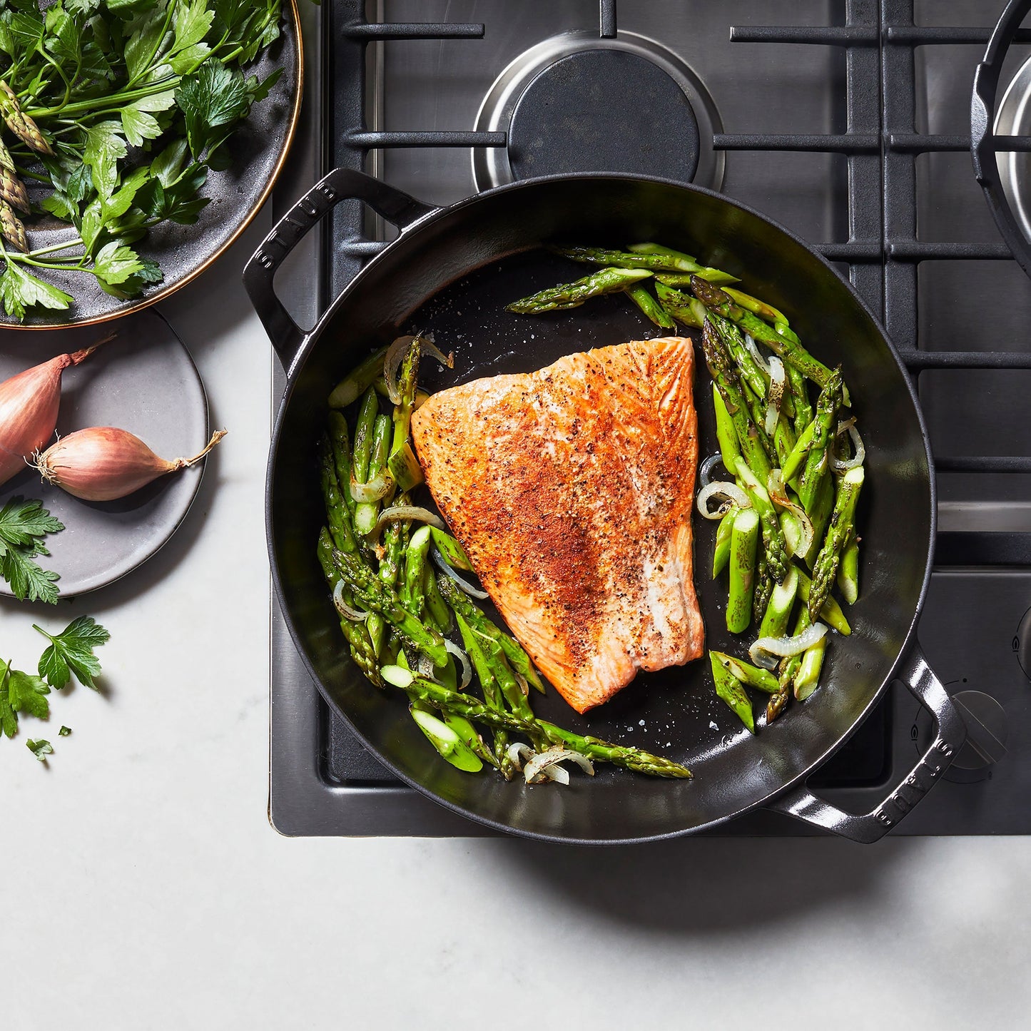 Staub 3.5-quart Matte Black Braiser with Glass Lid