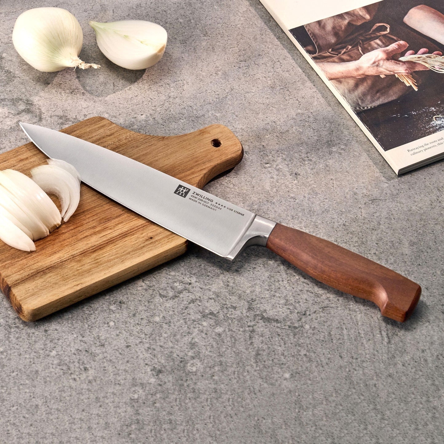 Zwilling Four Star 8" Chef's Knife with Wood Handle