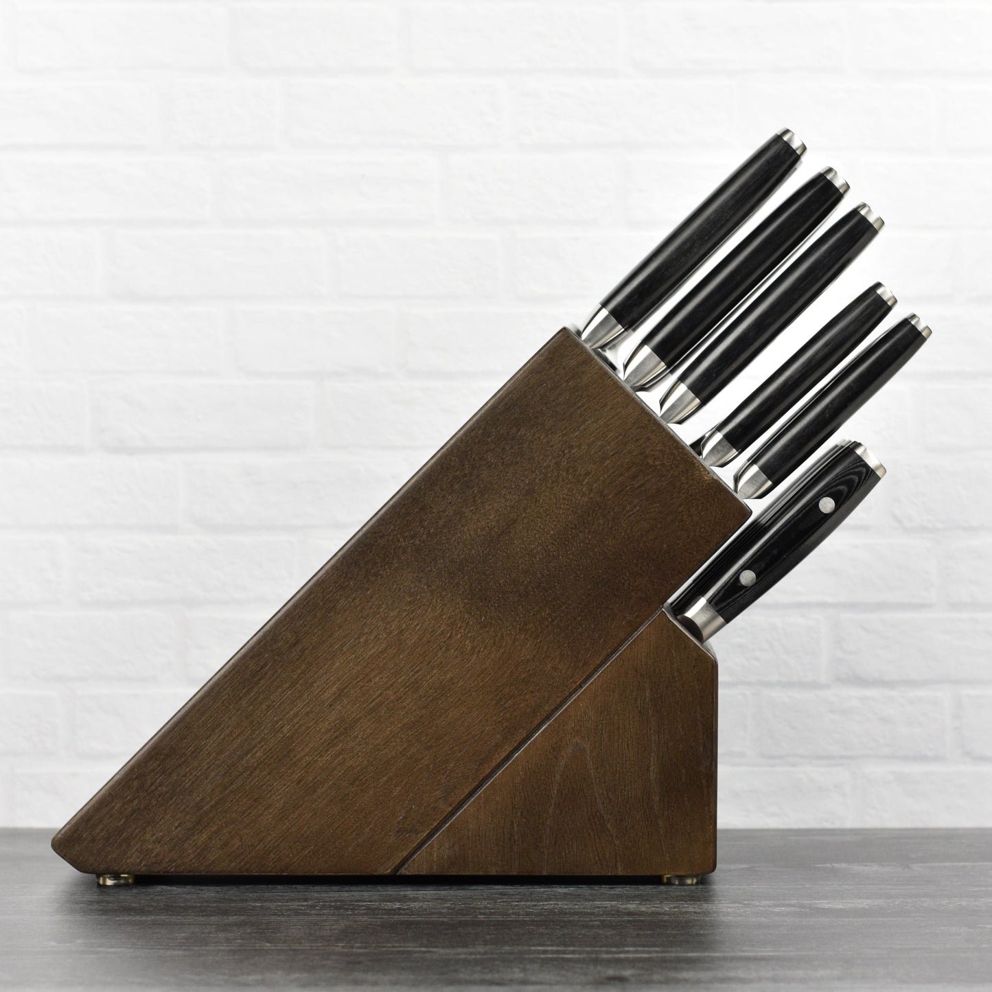 Yaxell Ran Plus 16 Piece Dark Ash Knife Block Set