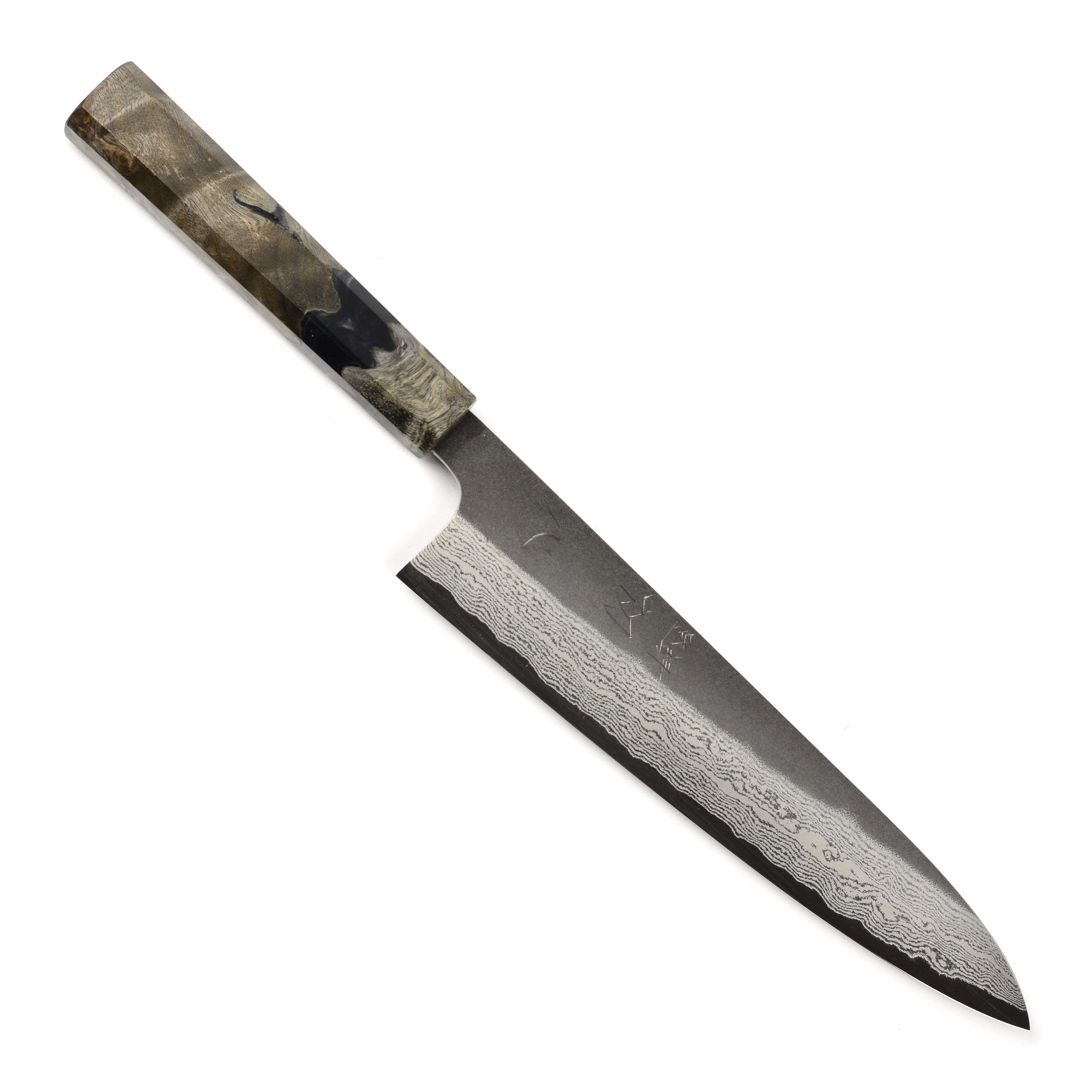 Hatsukokoro Atelier Kurouchi Damascus 8.25" Gyuto