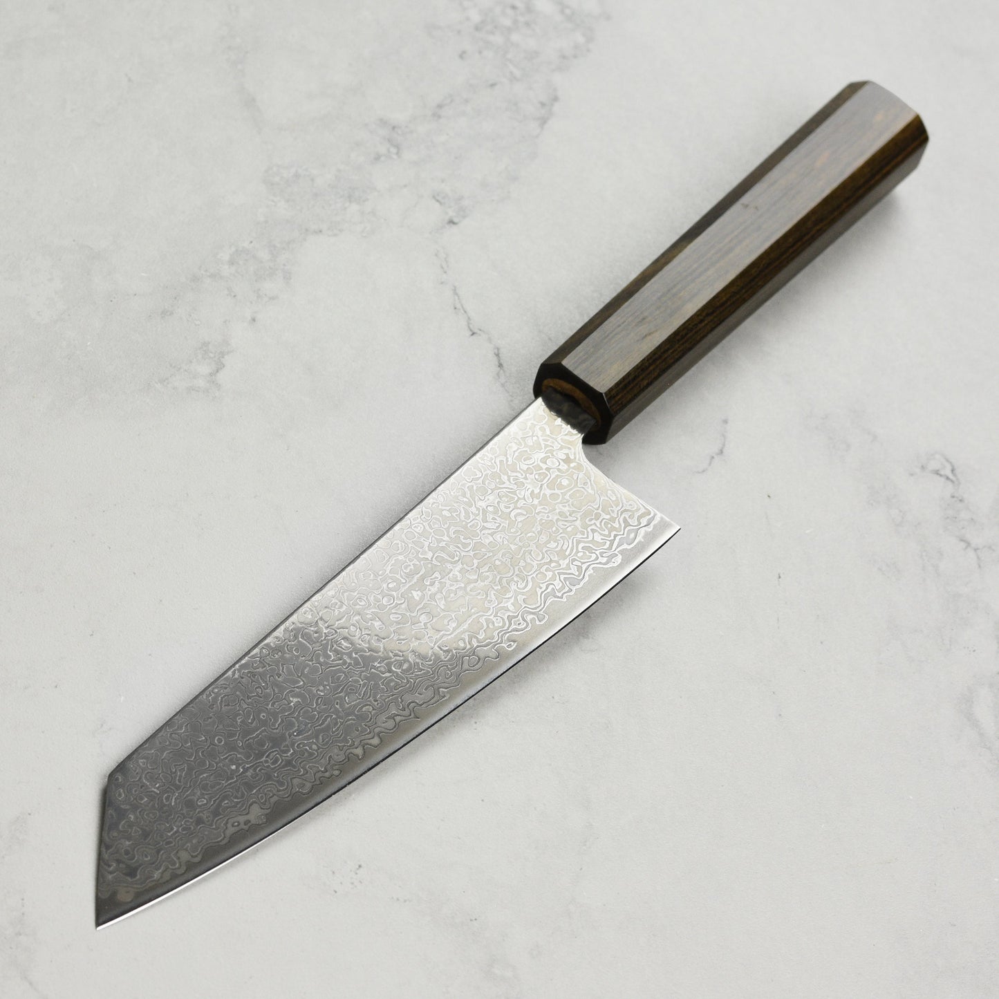 Hatsukokoro Hikari SLD Kurozome Damascus 6.7" Bunka