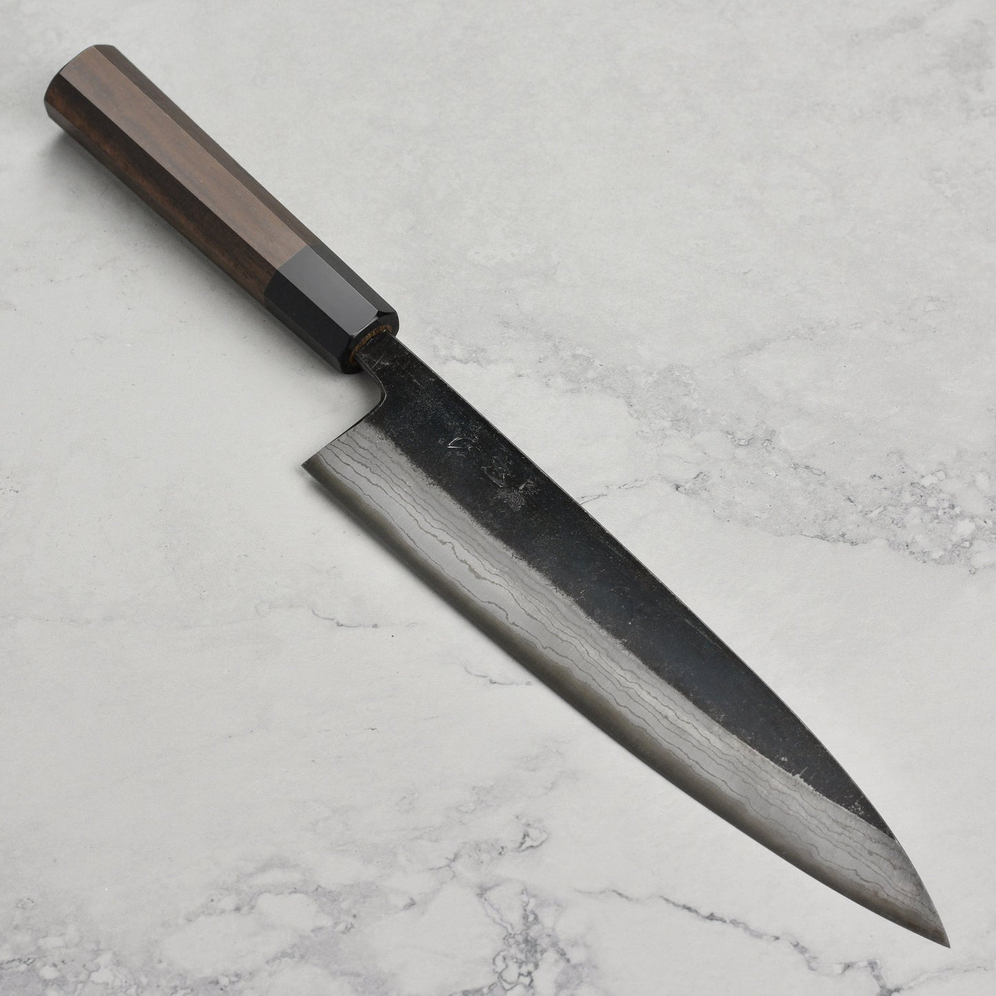 Hatsukokoro Kumokage Aogami Kurouchi Damascus 9.4" Gyuto