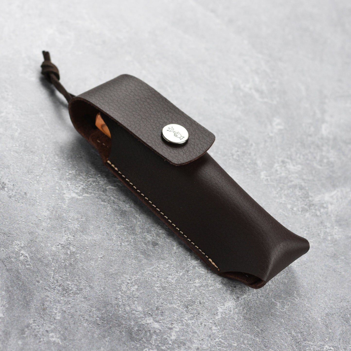 Opinel No. 8 Olive Wood Handle Stainless Folding Knife with Sheath