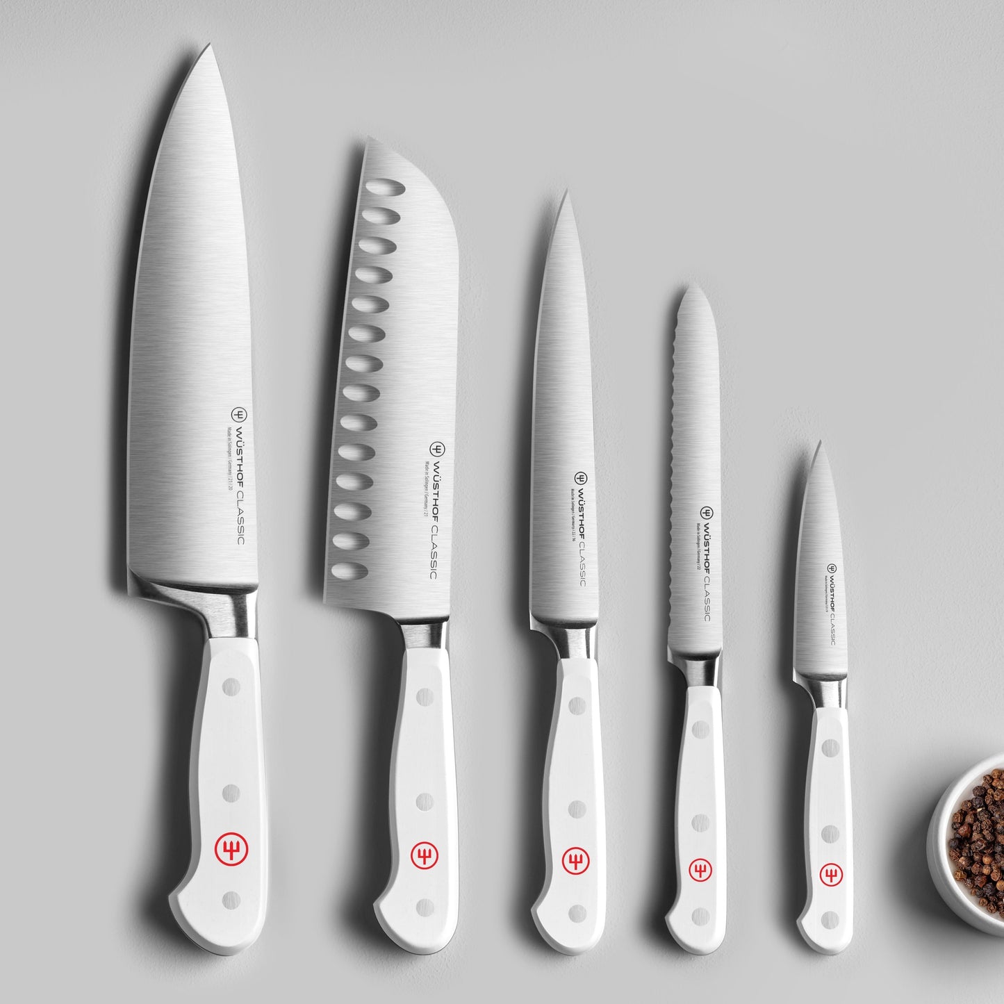 Wusthof Classic Pink Himalayan Salt 8 Piece Knife Block Set