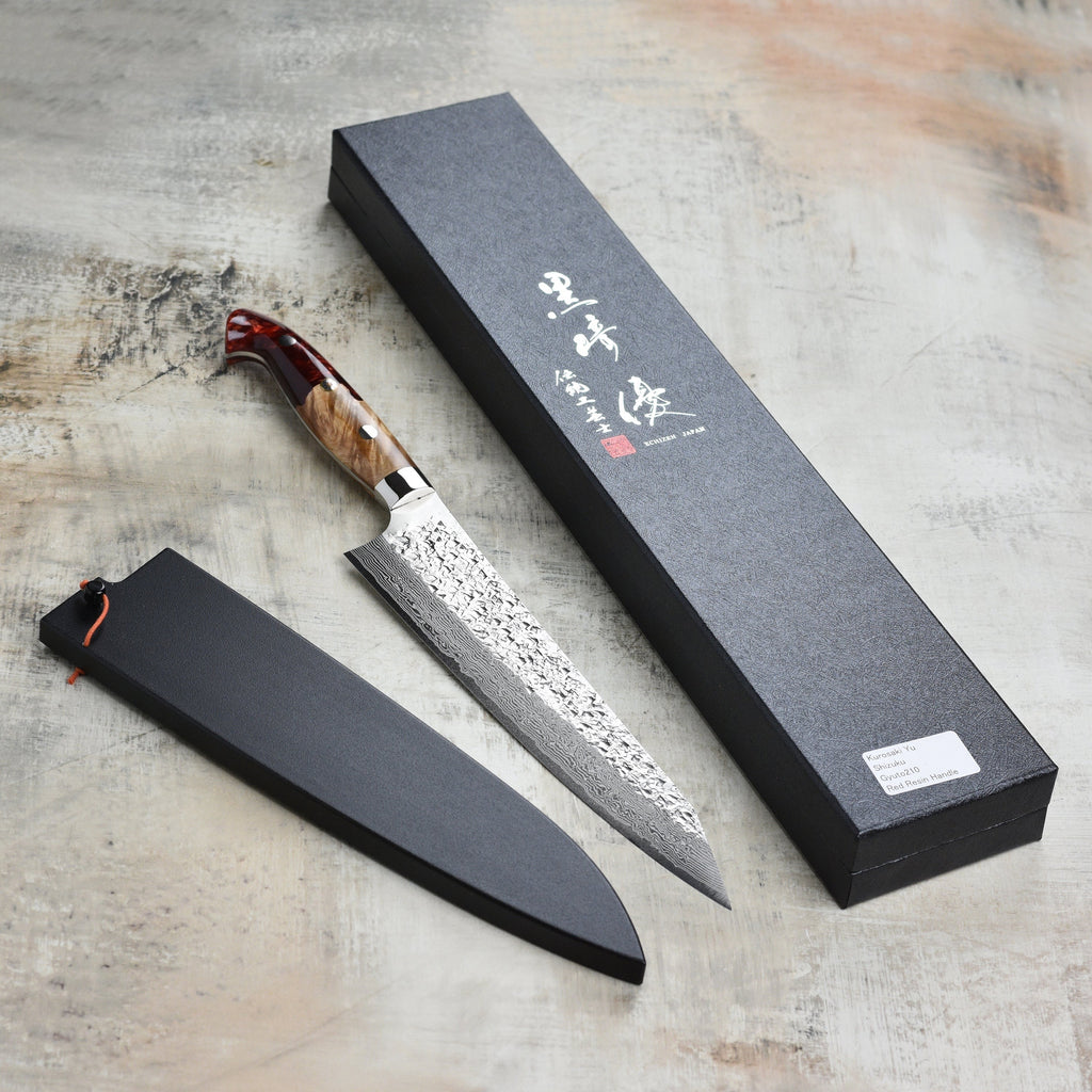 Kurosaki Shizuku Forged SG2 Damascus 8.25" Gyuto with Saya