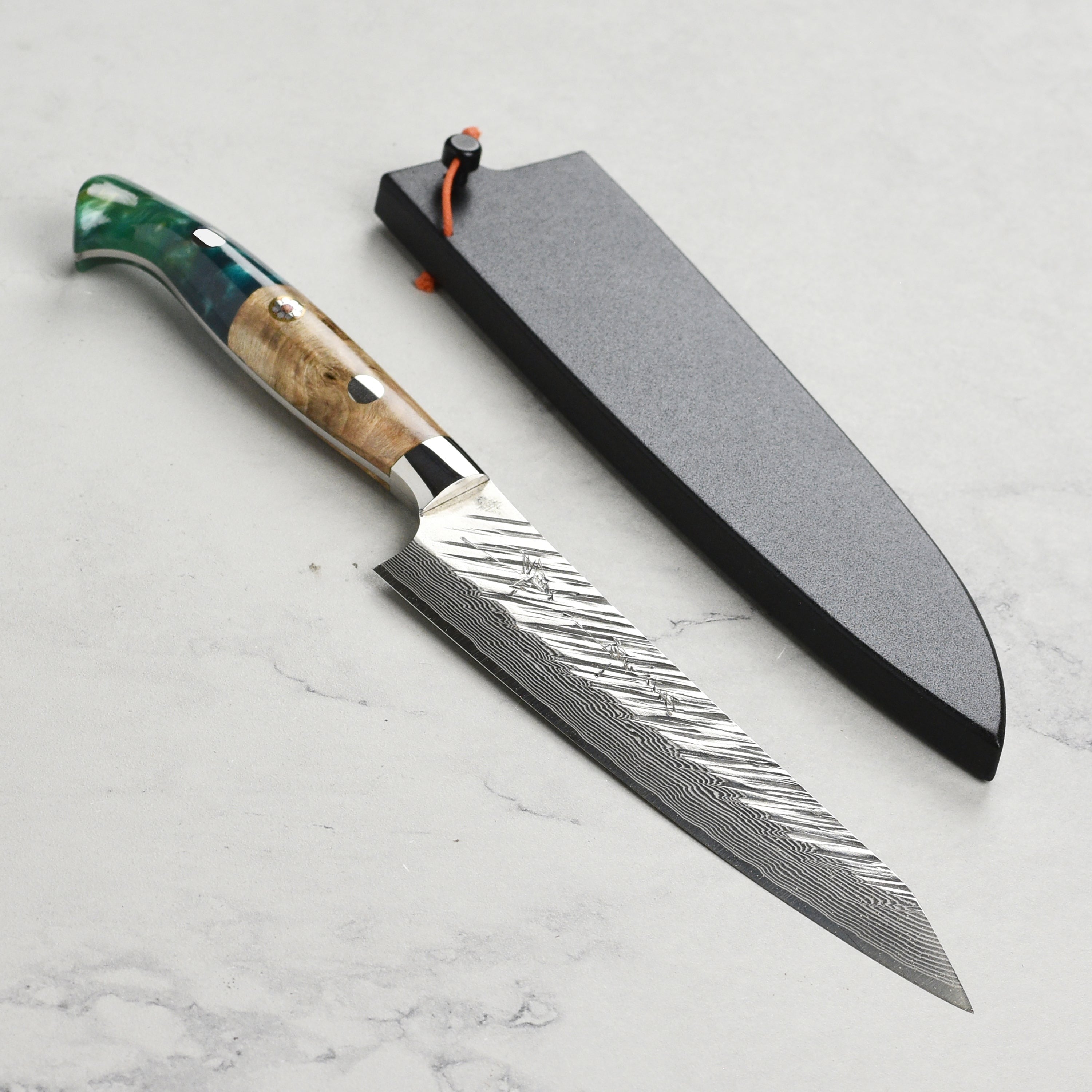 Kurosaki Fujin Forged SG2 Damascus 5.9" Petty with Saya