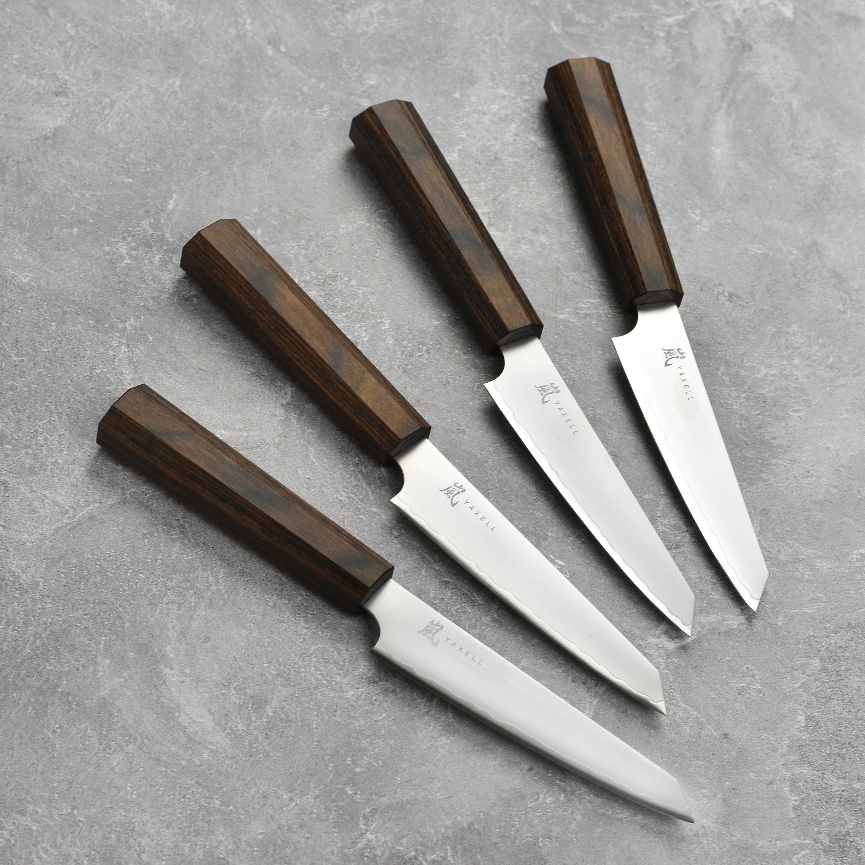Yaxell Hana 4 Piece Steak Knife Set with Case