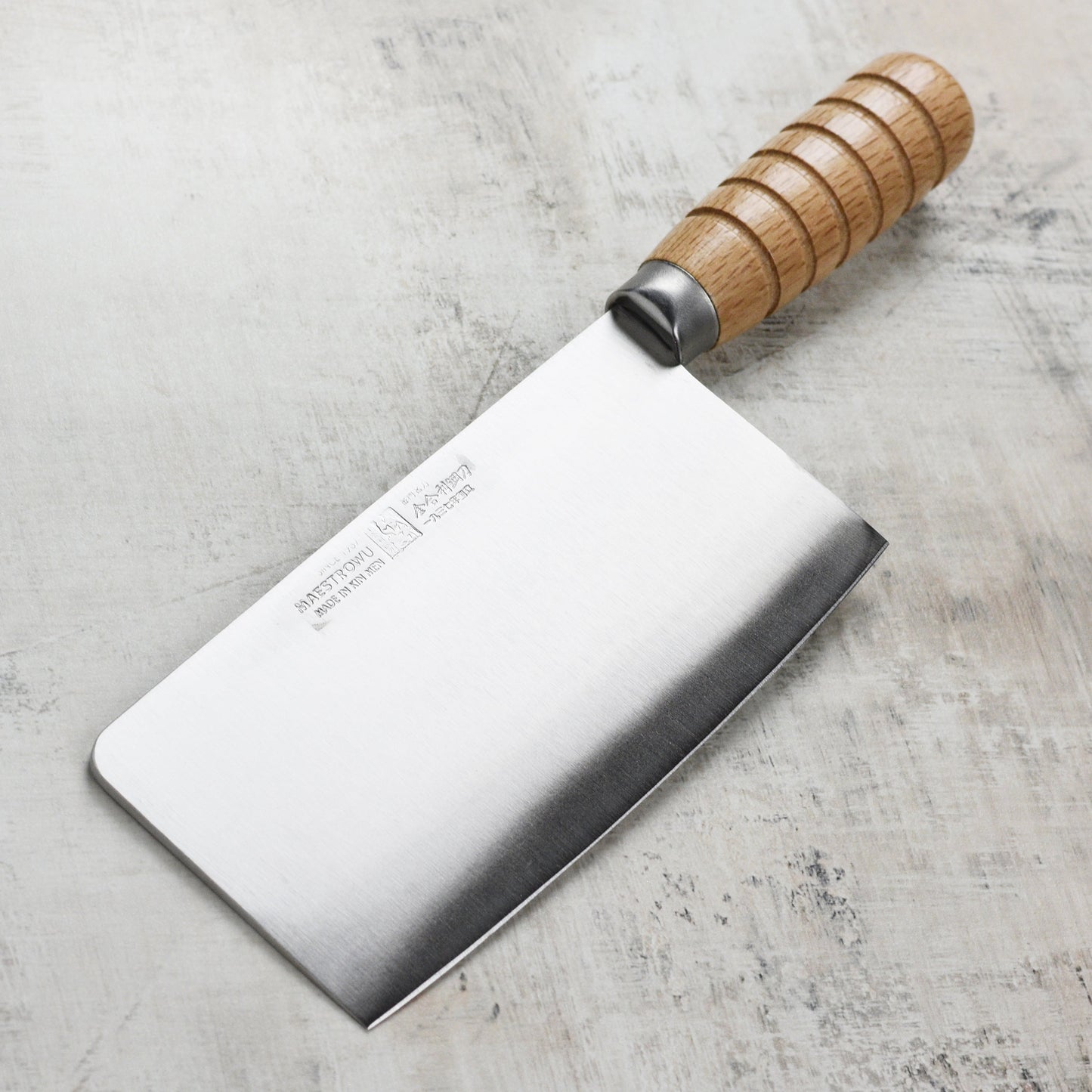 Maestro Wu 7" Meat Cleaver, Wood Handle