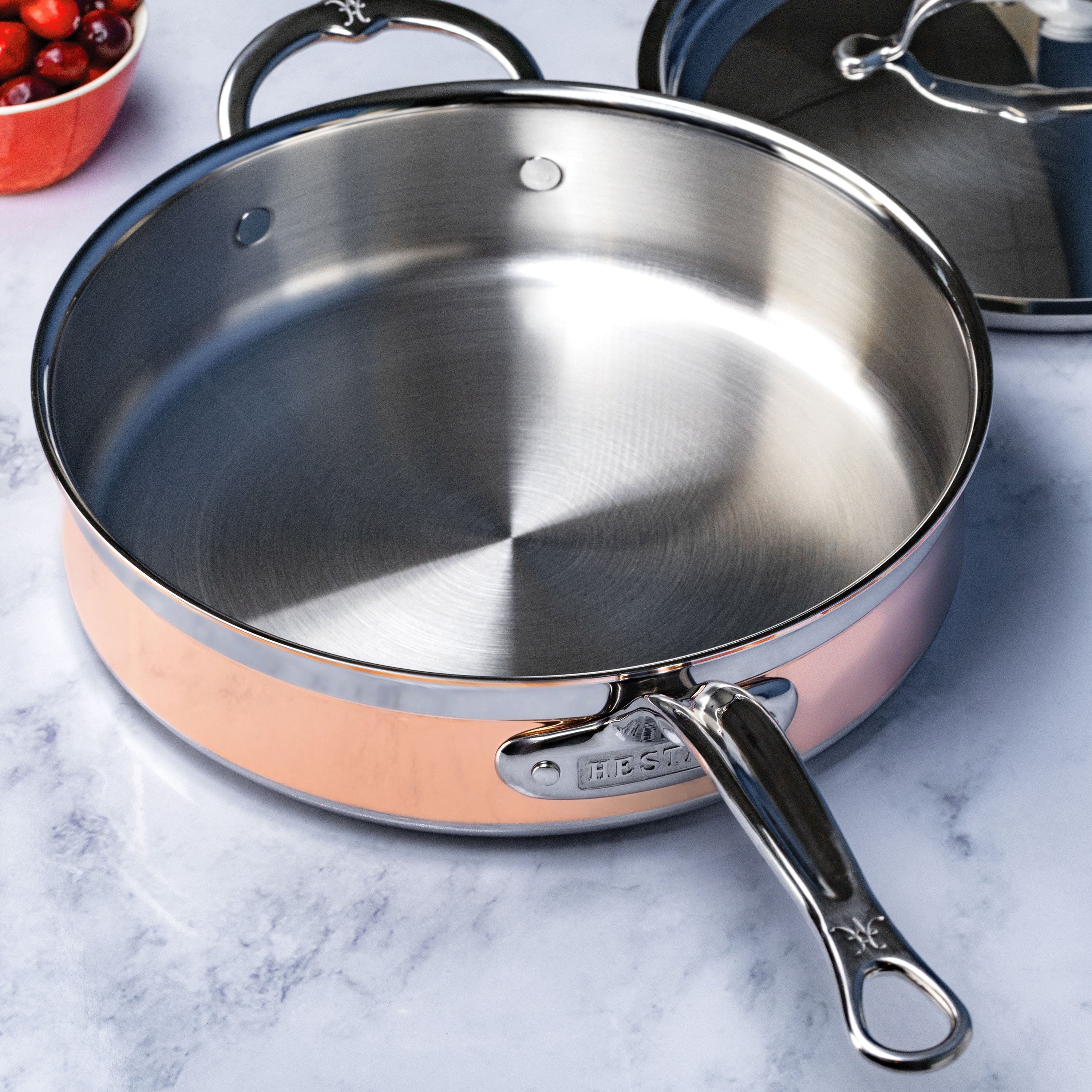 Hestan CopperBond 15 Piece Induction Copper Cookware & Stainless Bakeware Set