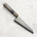 Yoshikane SKD Nashiji Stainless Clad 5.9" Honesuki, Stabilized Birch