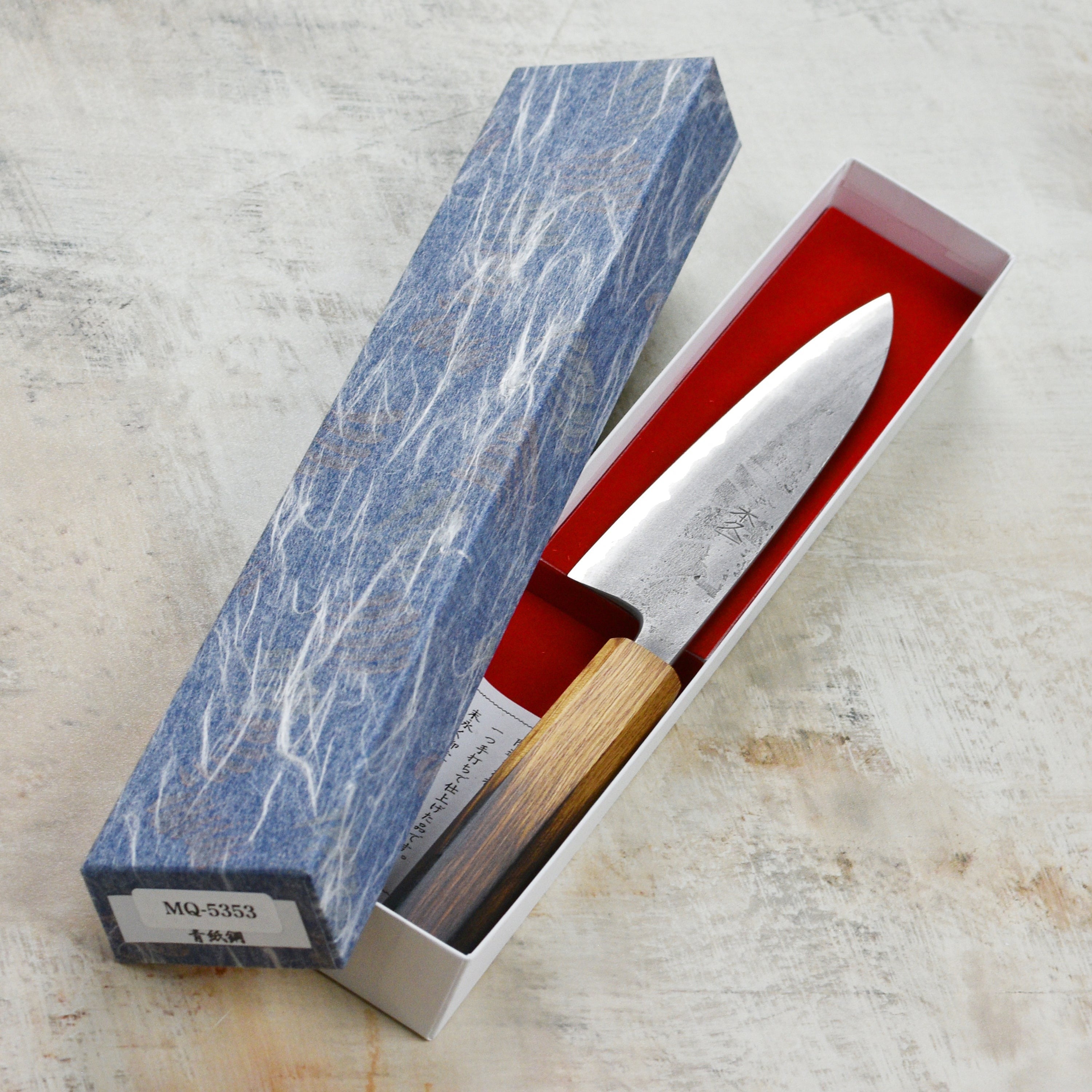 Motokyuuichi Aogami #2 Nashiji Stainless Clad 5.9" Petty