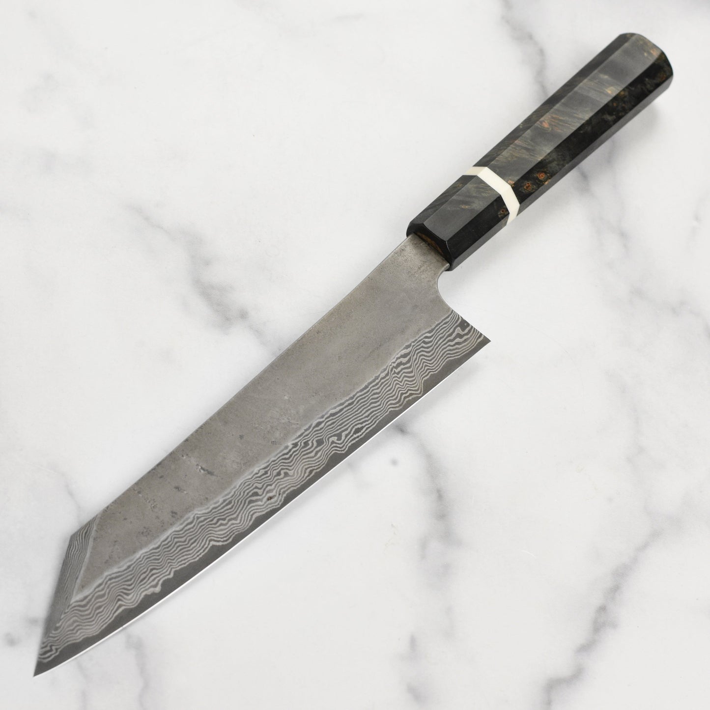 Nigara Ginsan Kurozome Damascus 9.4" Kiritsuke