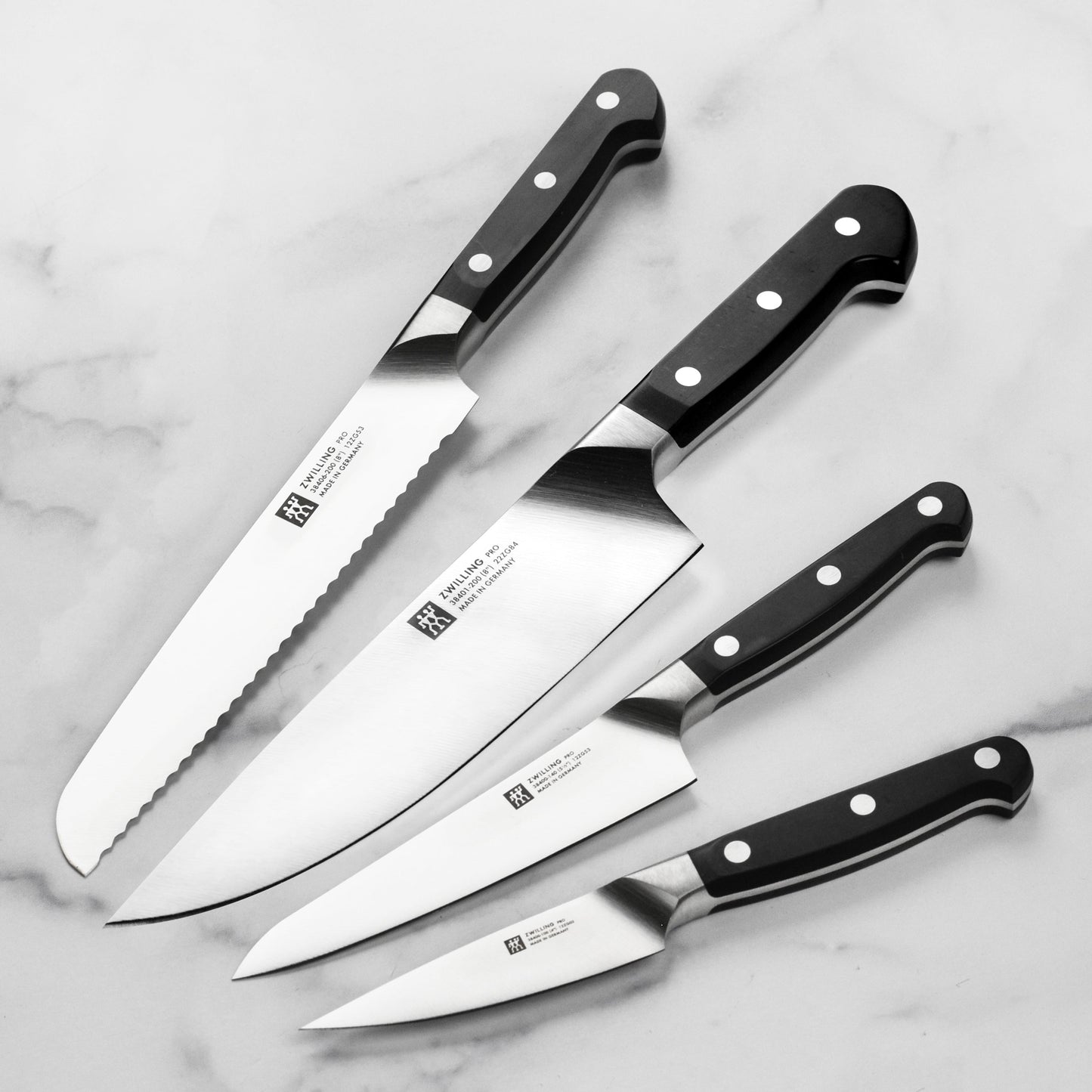 Zwilling Pro 7 Piece Acacia Knife Block Set with Bonus Sharpener
