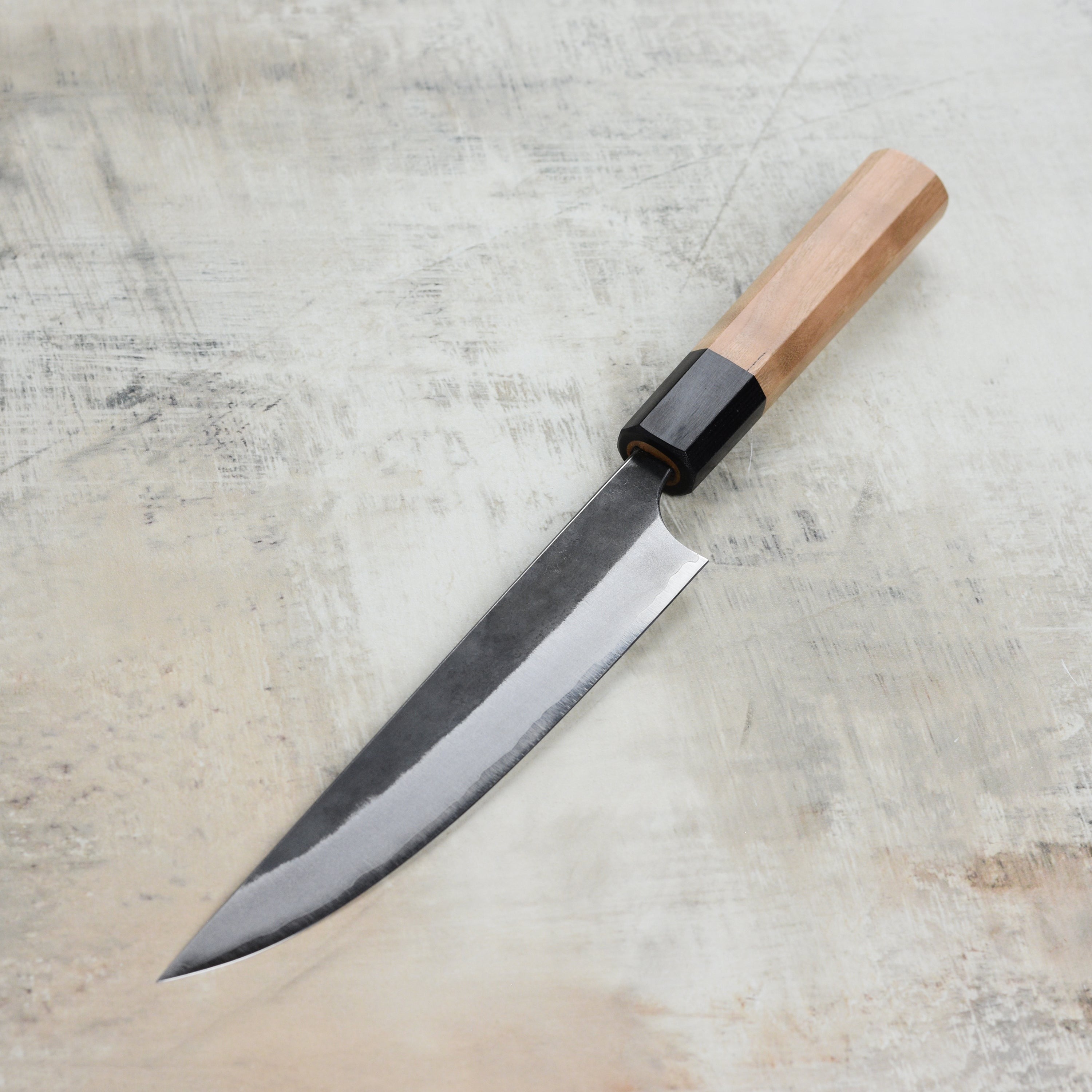 Yoshimi Kato Aogami Super Kurouchi Stainless Clad 6.3" Butcher's Knife