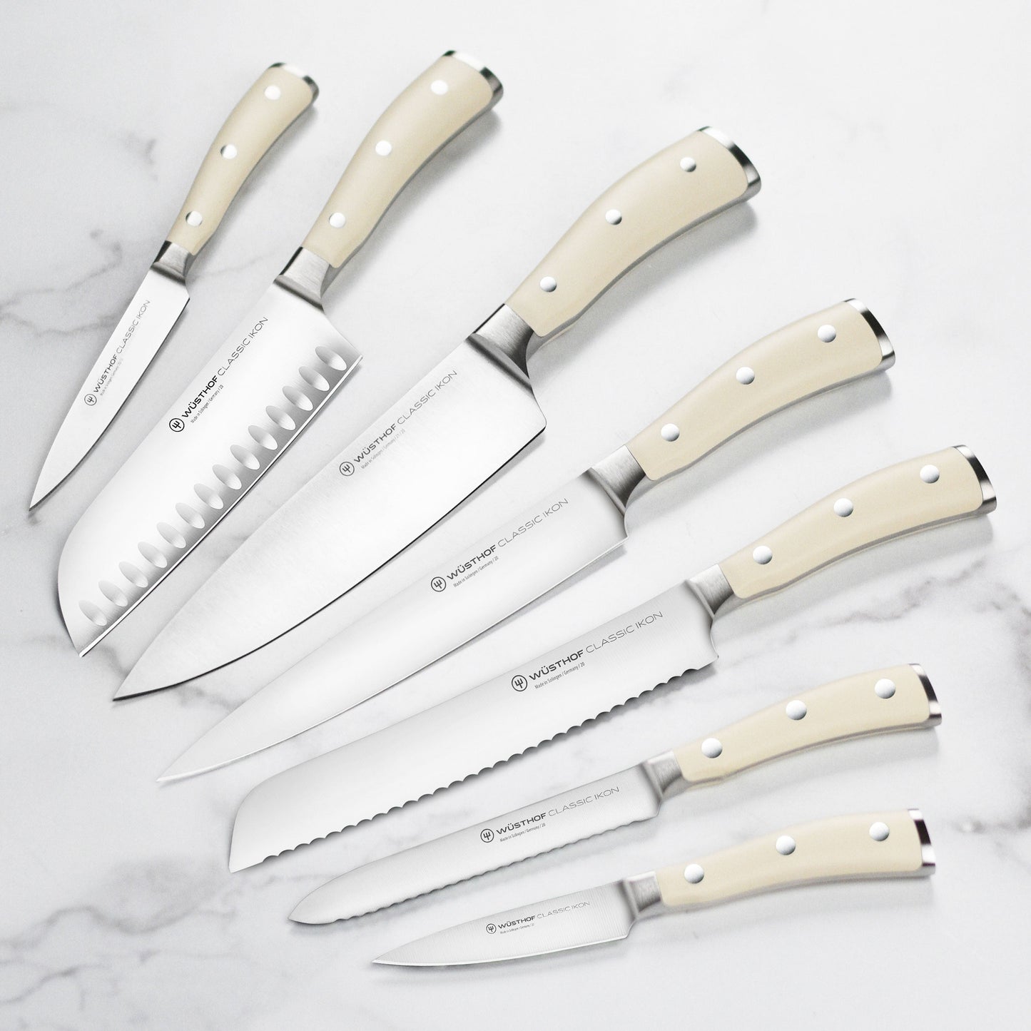 Wusthof Classic Ikon Creme 10 Piece Acacia Knife Block Set