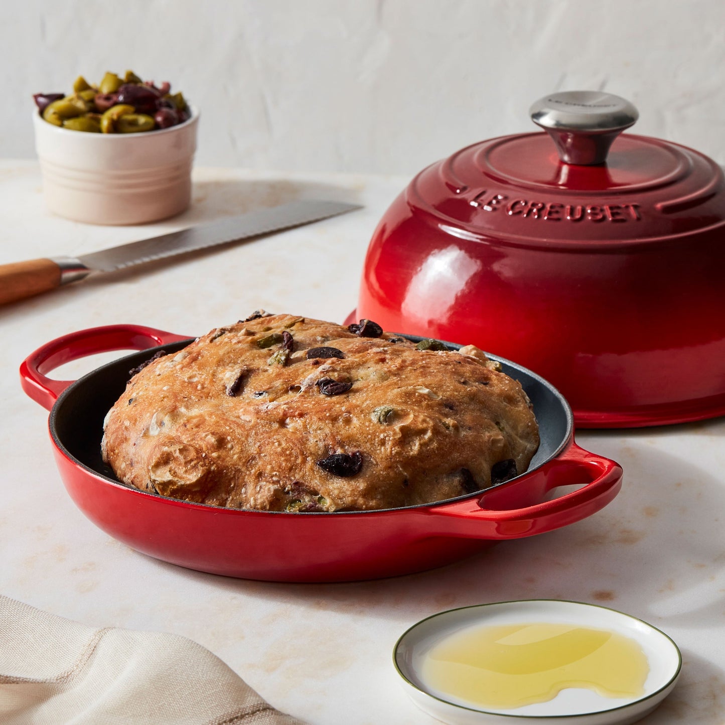 Le Creuset Signature Cast Iron 9.5" Cerise Bread Oven
