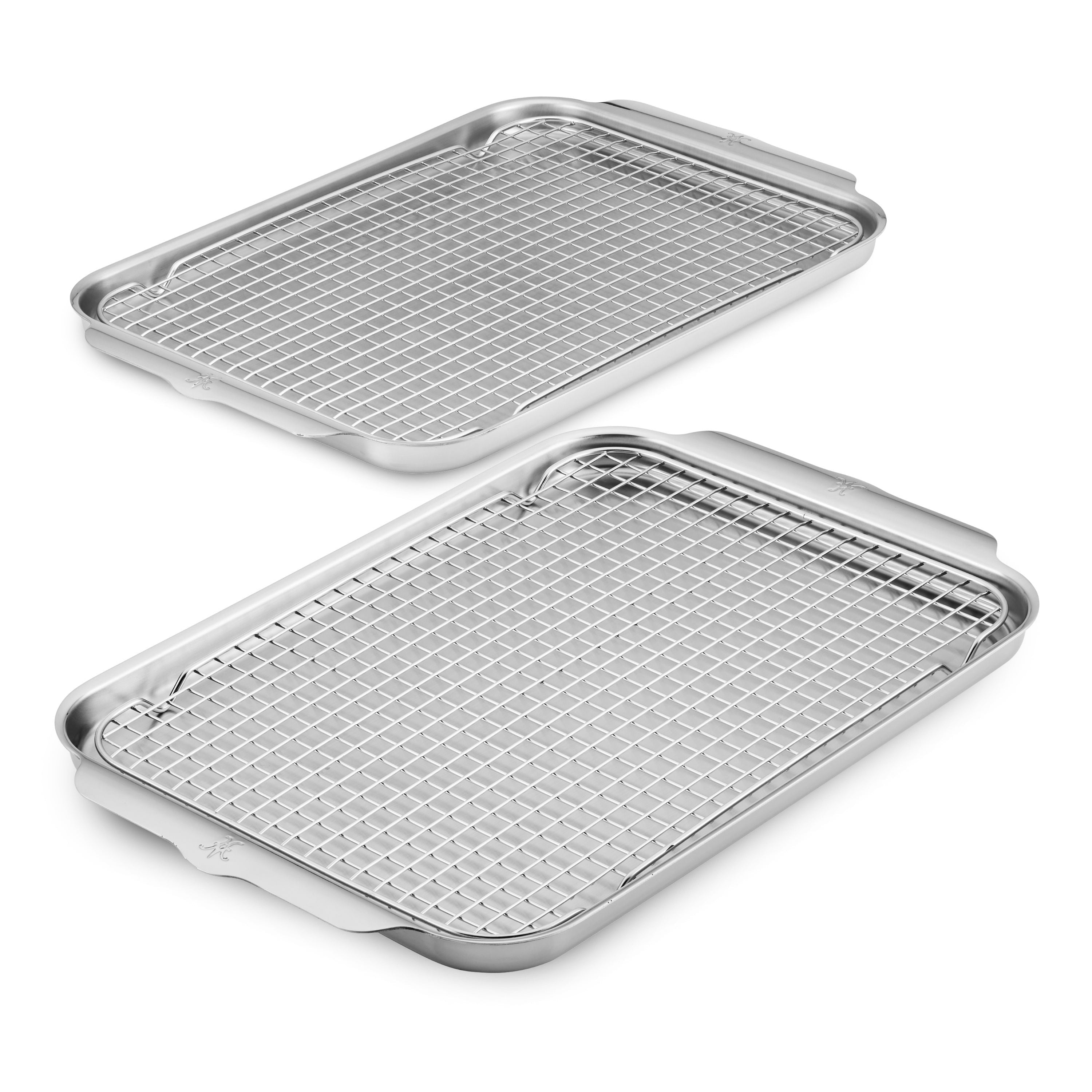 Hestan OvenBond Tri-Ply Half Sheet Pan, Set of 2 with Racks