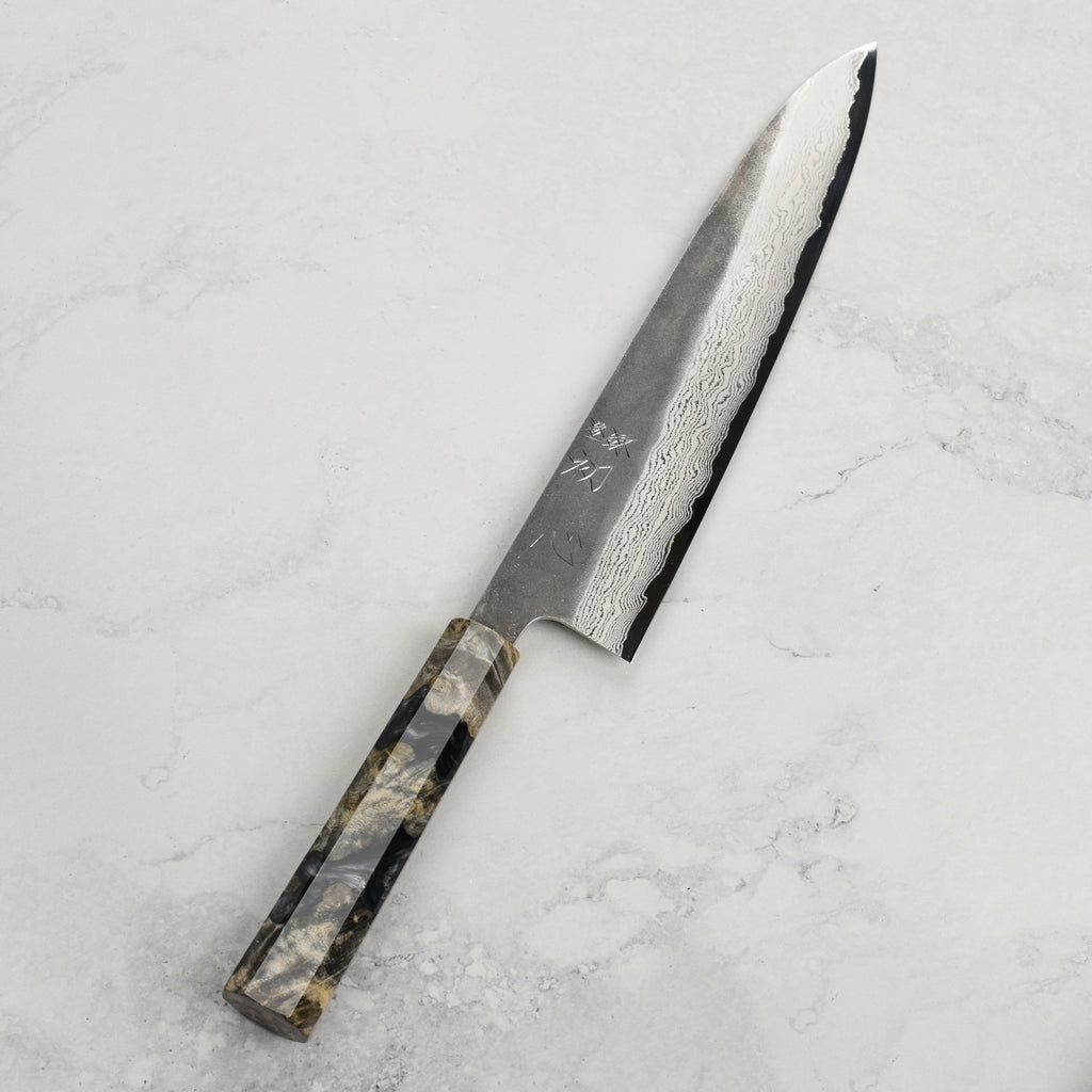 Hatsukokoro Atelier Kurouchi Damascus 9.4" Gyuto