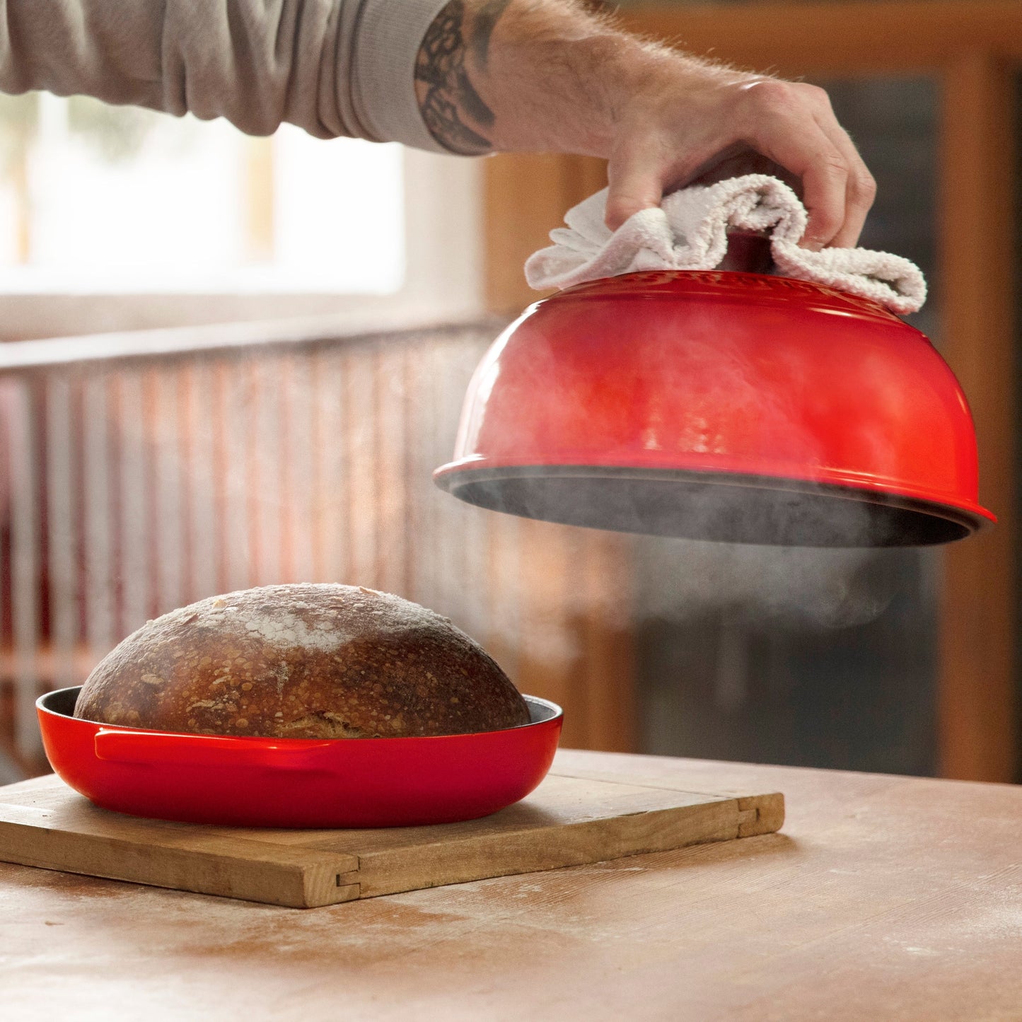 Le Creuset Signature Cast Iron 9.5" Cerise Bread Oven